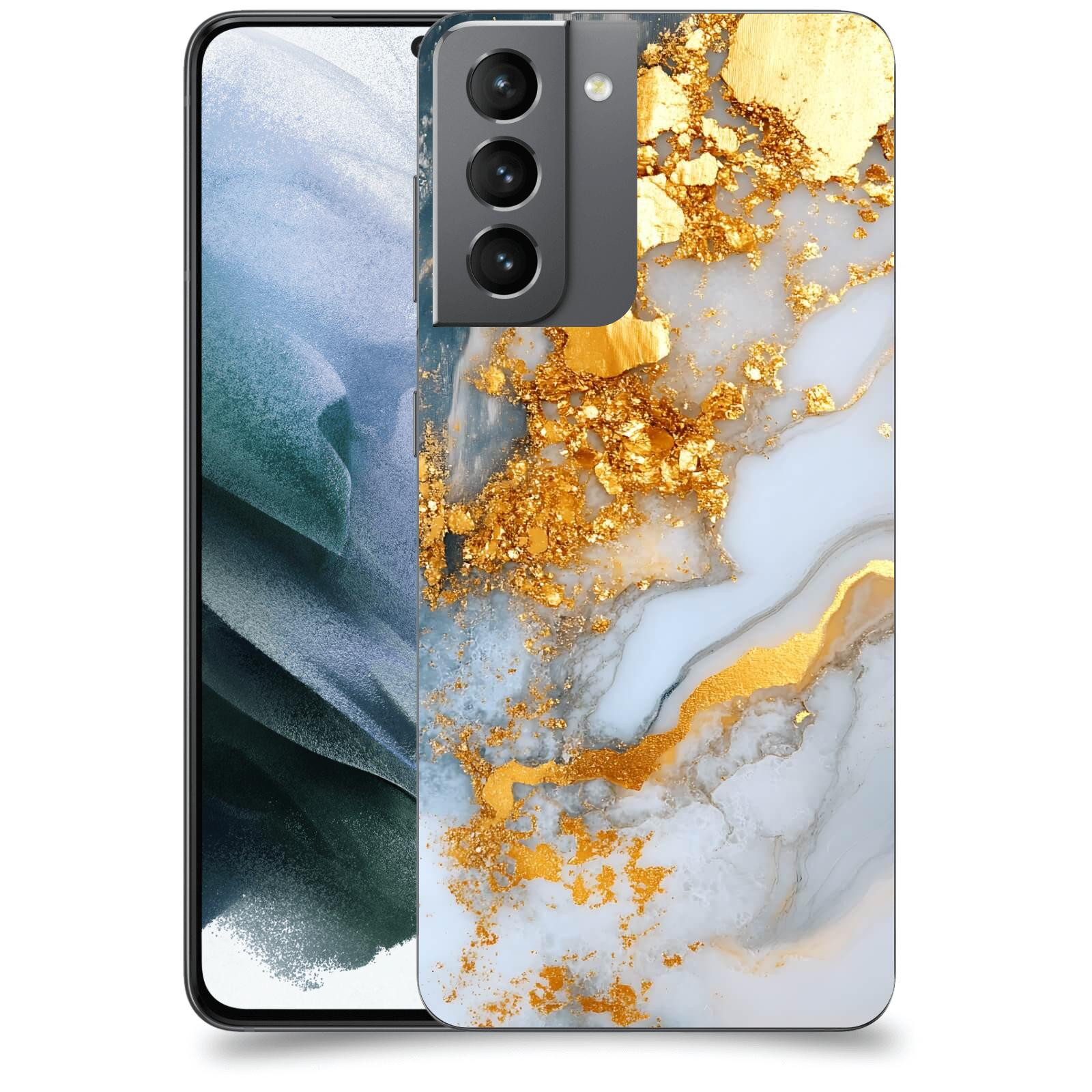 ACOVER Kryt na mobil Samsung Galaxy S21 G991B - Liquid Gold VII