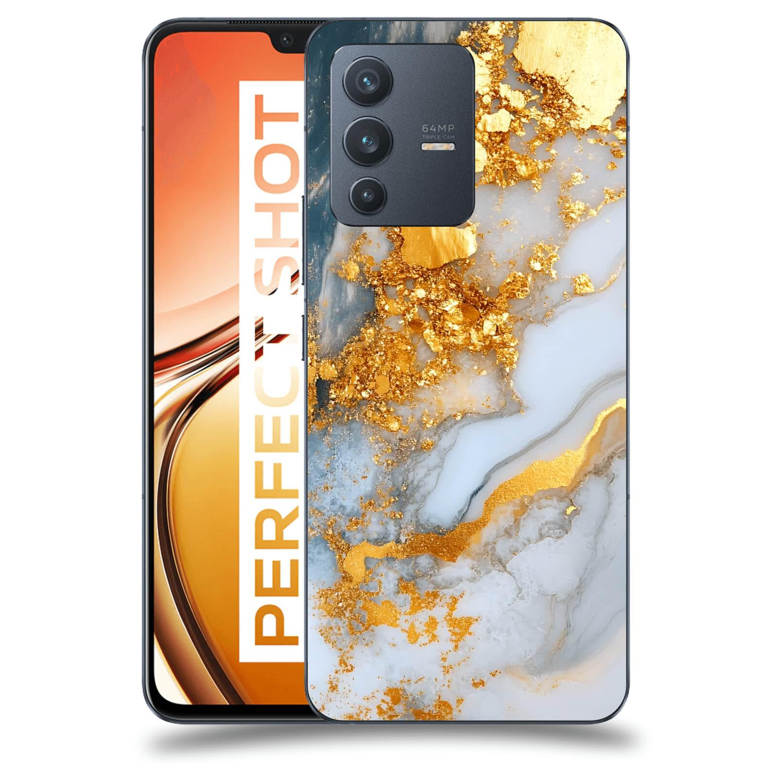 ACOVER Kryt na mobil Vivo V23 5G - Liquid Gold VII
