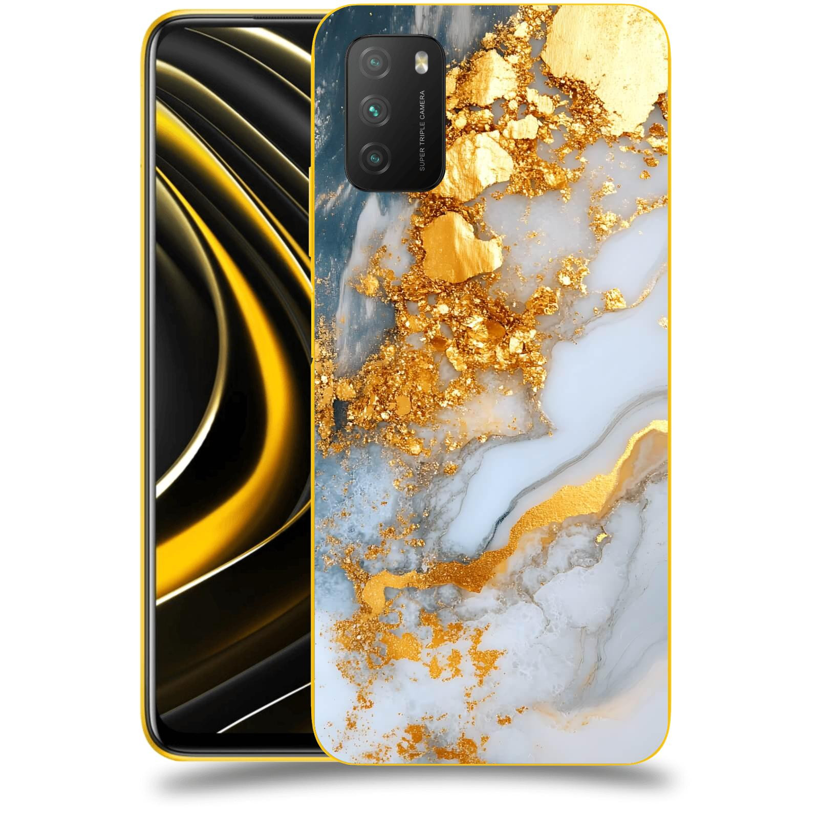 ACOVER Kryt na mobil Xiaomi Poco M3 - Liquid Gold VII