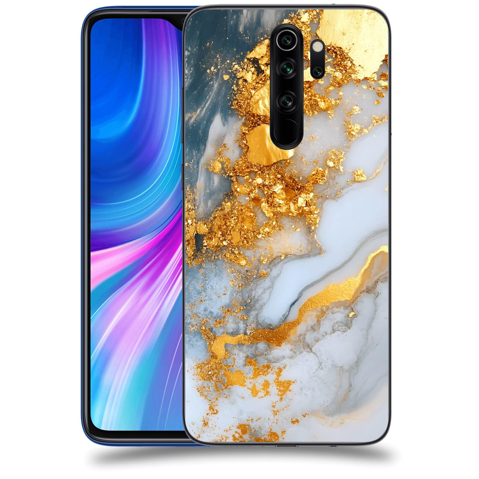 ACOVER Kryt na mobil Xiaomi Redmi Note 8 Pro - Liquid Gold VII