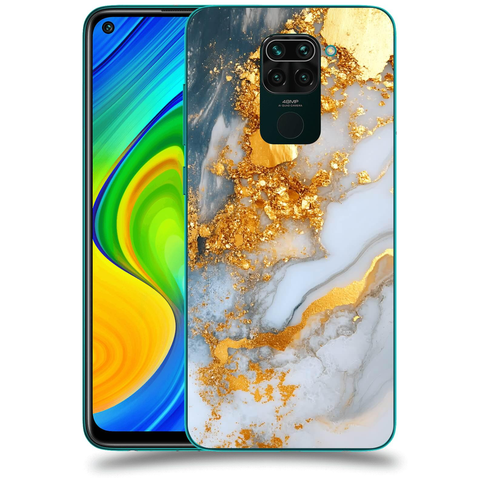 ACOVER Kryt na mobil Xiaomi Redmi Note 9 - Liquid Gold VII