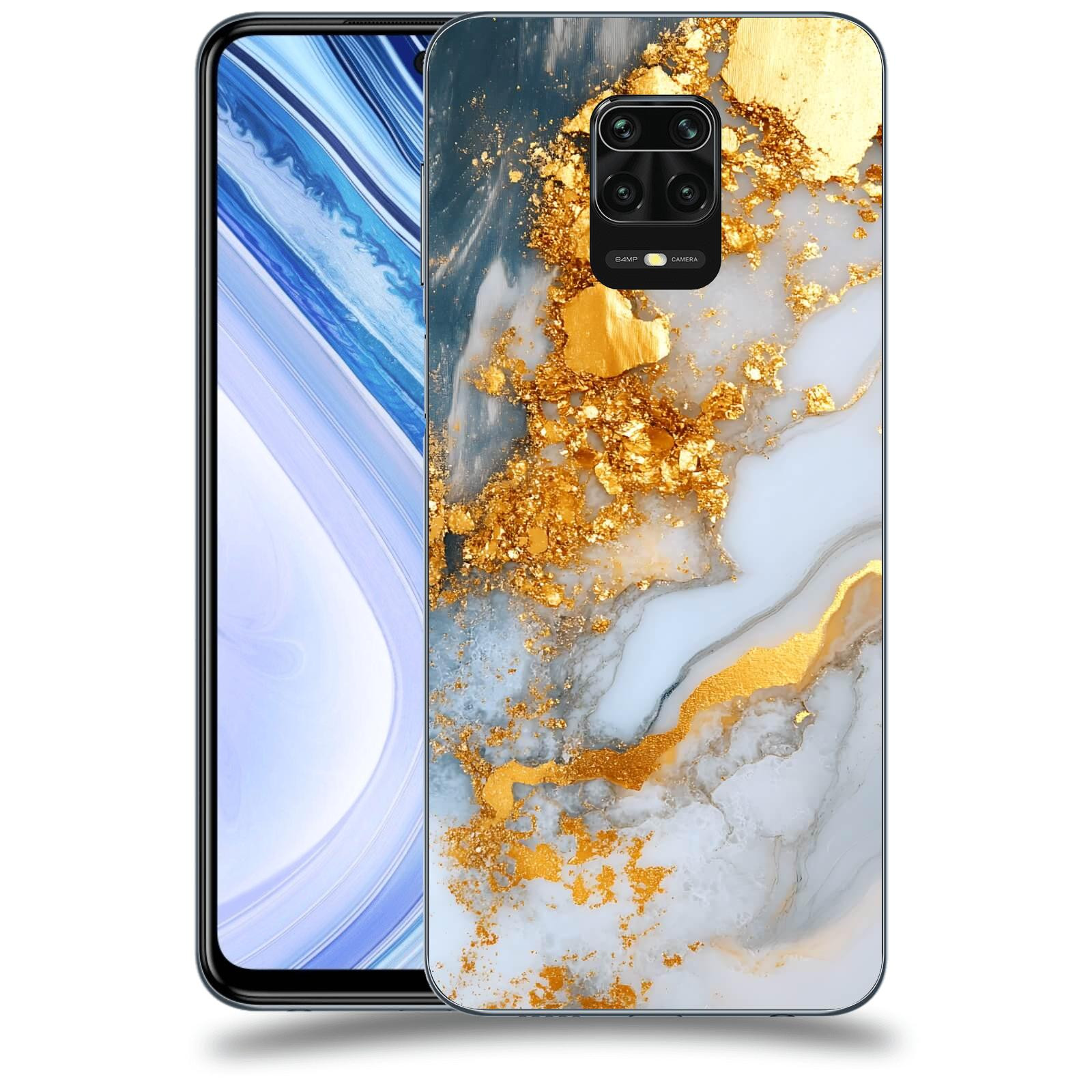 ACOVER Kryt na mobil Xiaomi Redmi Note 9 Pro - Liquid Gold VII