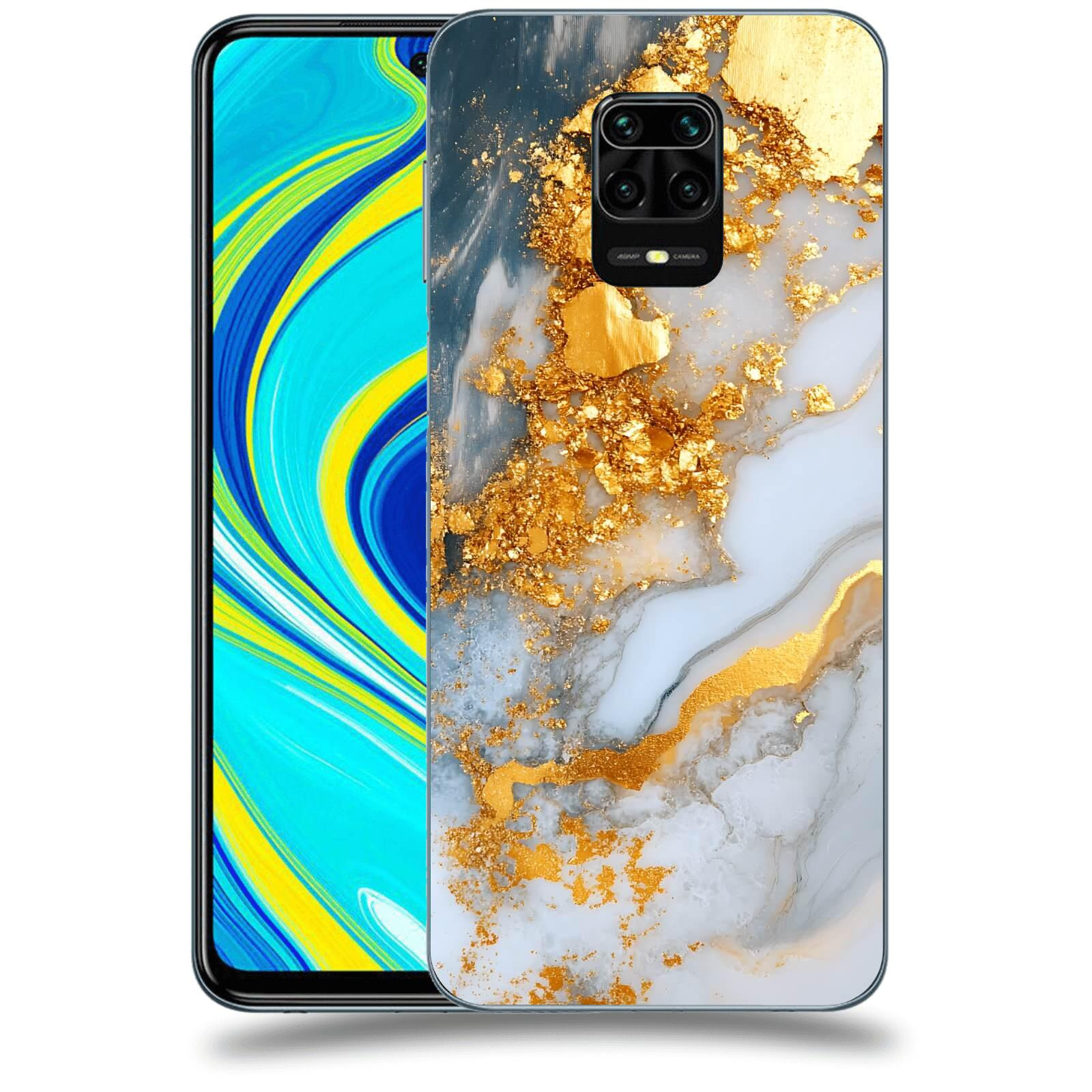 ACOVER Kryt na mobil Xiaomi Redmi Note 9S - Liquid Gold VII
