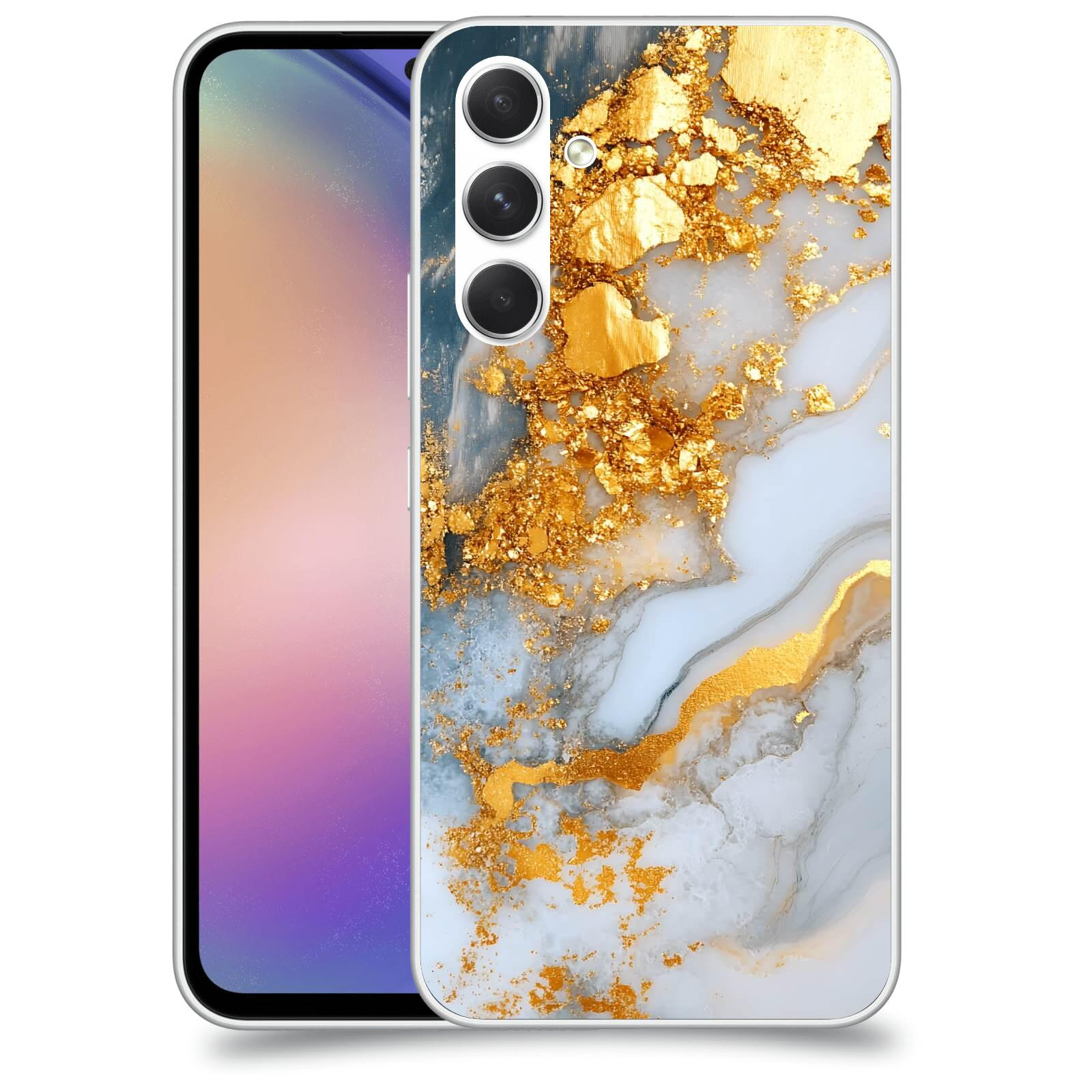 ACOVER Kryt na mobil Samsung Galaxy M54 5G - Liquid Gold VII