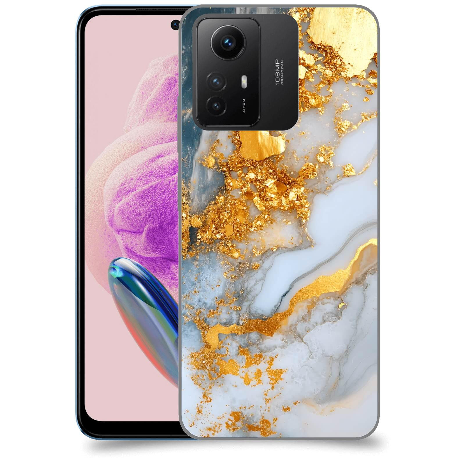 ACOVER Kryt na mobil Xiaomi Redmi Note 12S - Liquid Gold VII