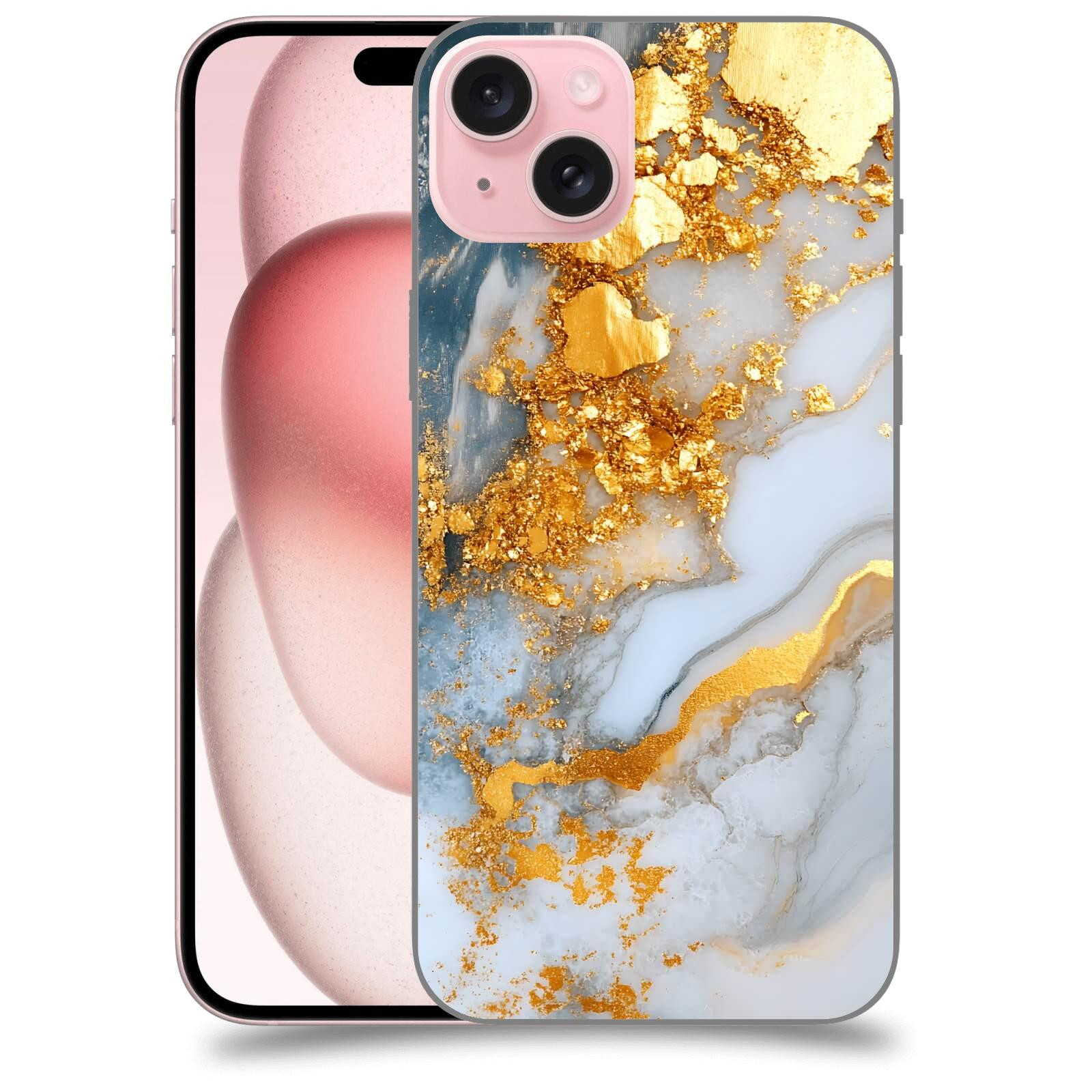 ACOVER Kryt na mobil Apple iPhone 15 plus - Liquid Gold VII