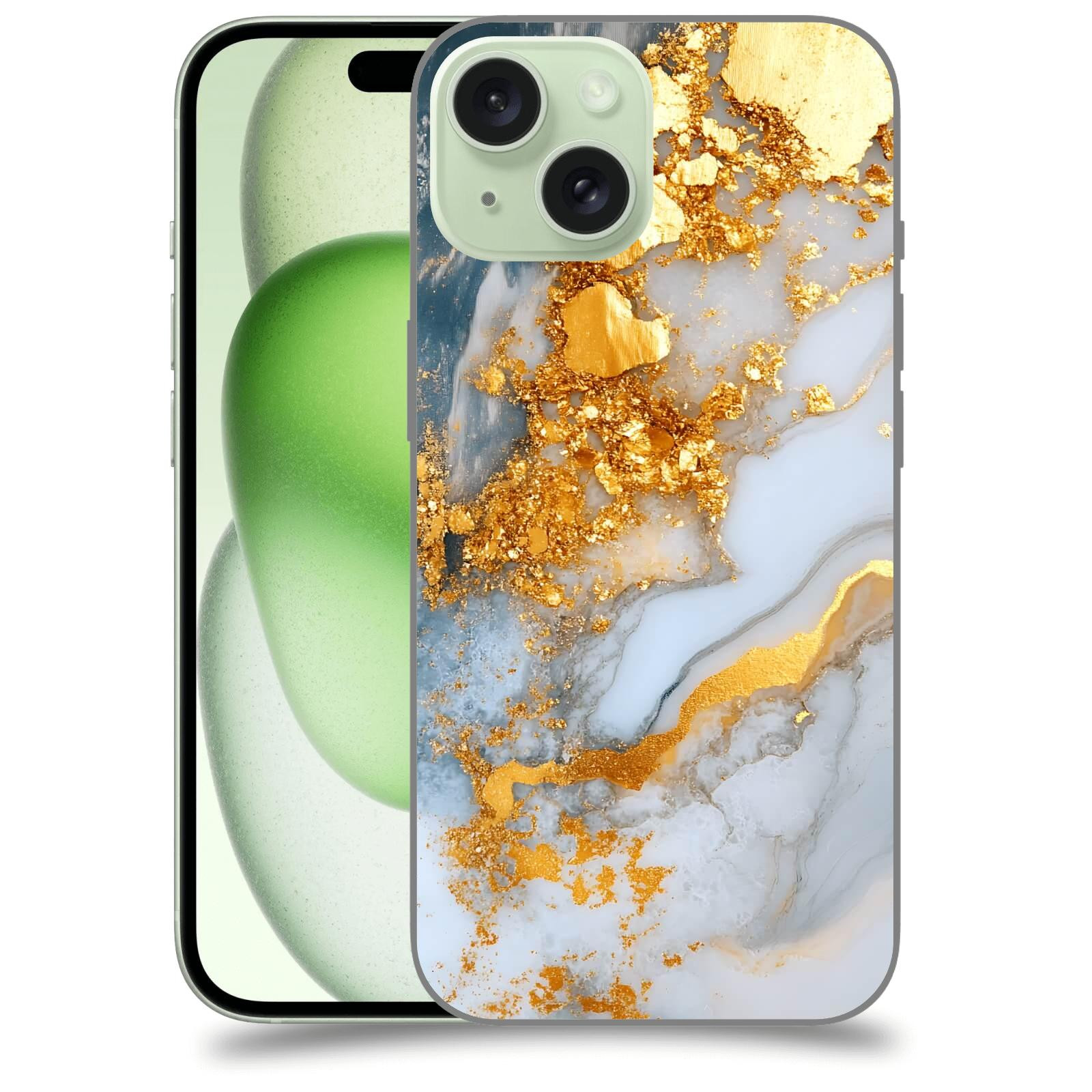 ACOVER Kryt na mobil Apple iPhone 15 - Liquid Gold VII