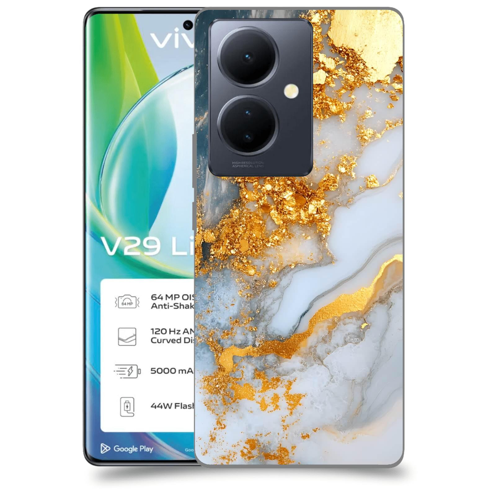 ACOVER Kryt na mobil VIVO V29 Lite 5G - Liquid Gold VII