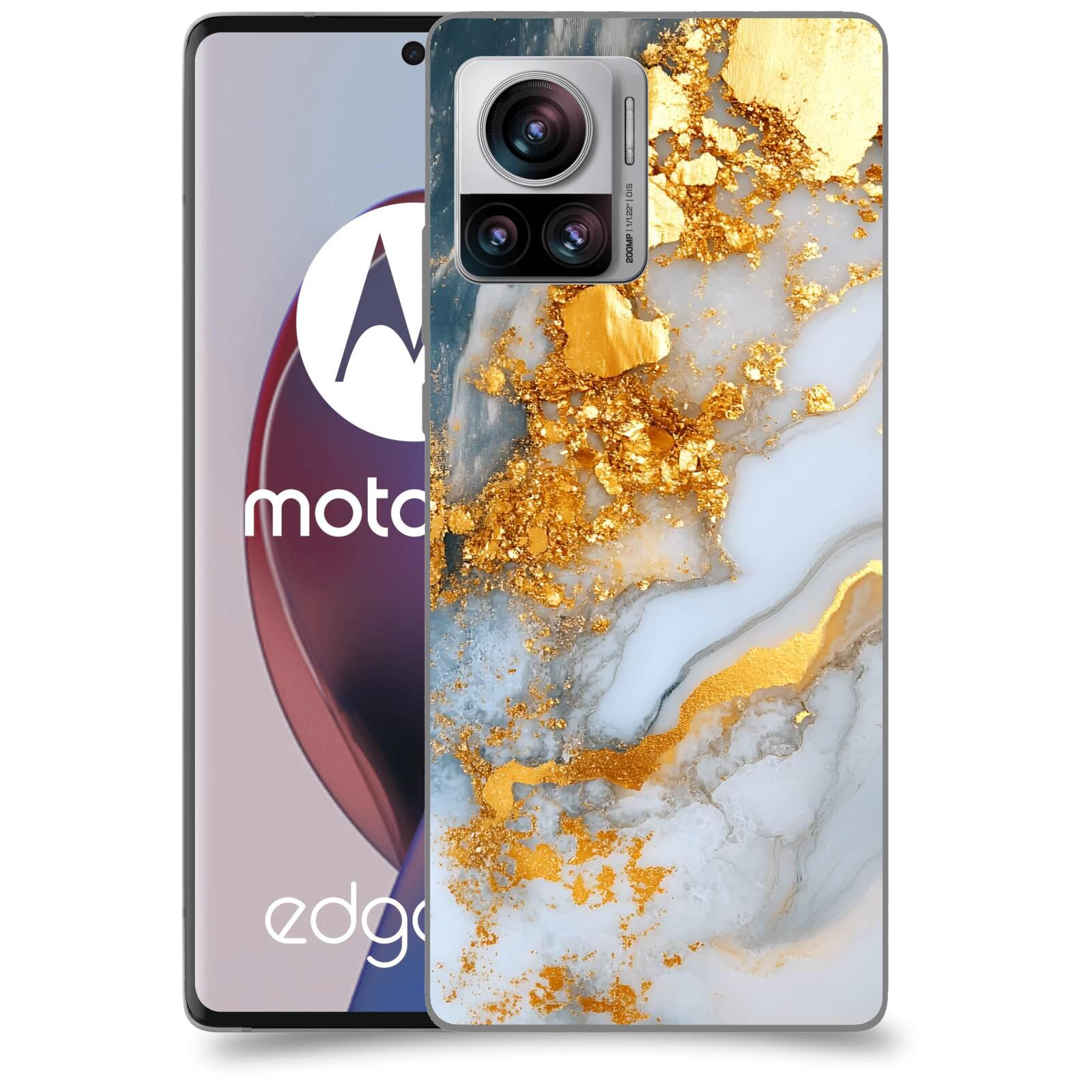 ACOVER Kryt na mobil Motorola Edge 30 Ultra - Liquid Gold VII