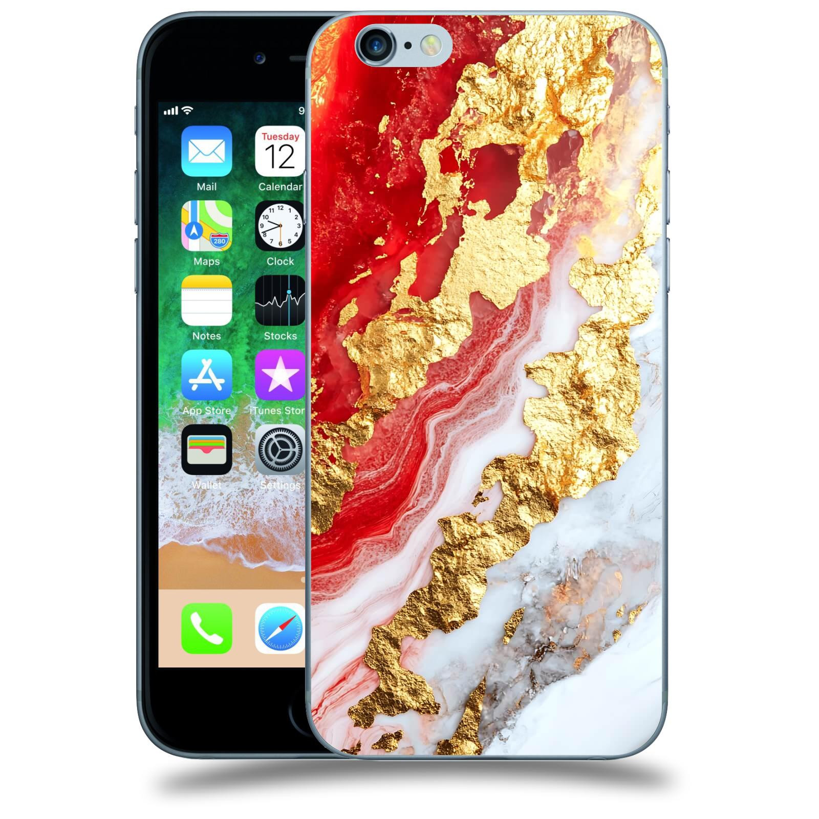 ACOVER Kryt na mobil Apple iPhone 6/6S - Golden Blood II
