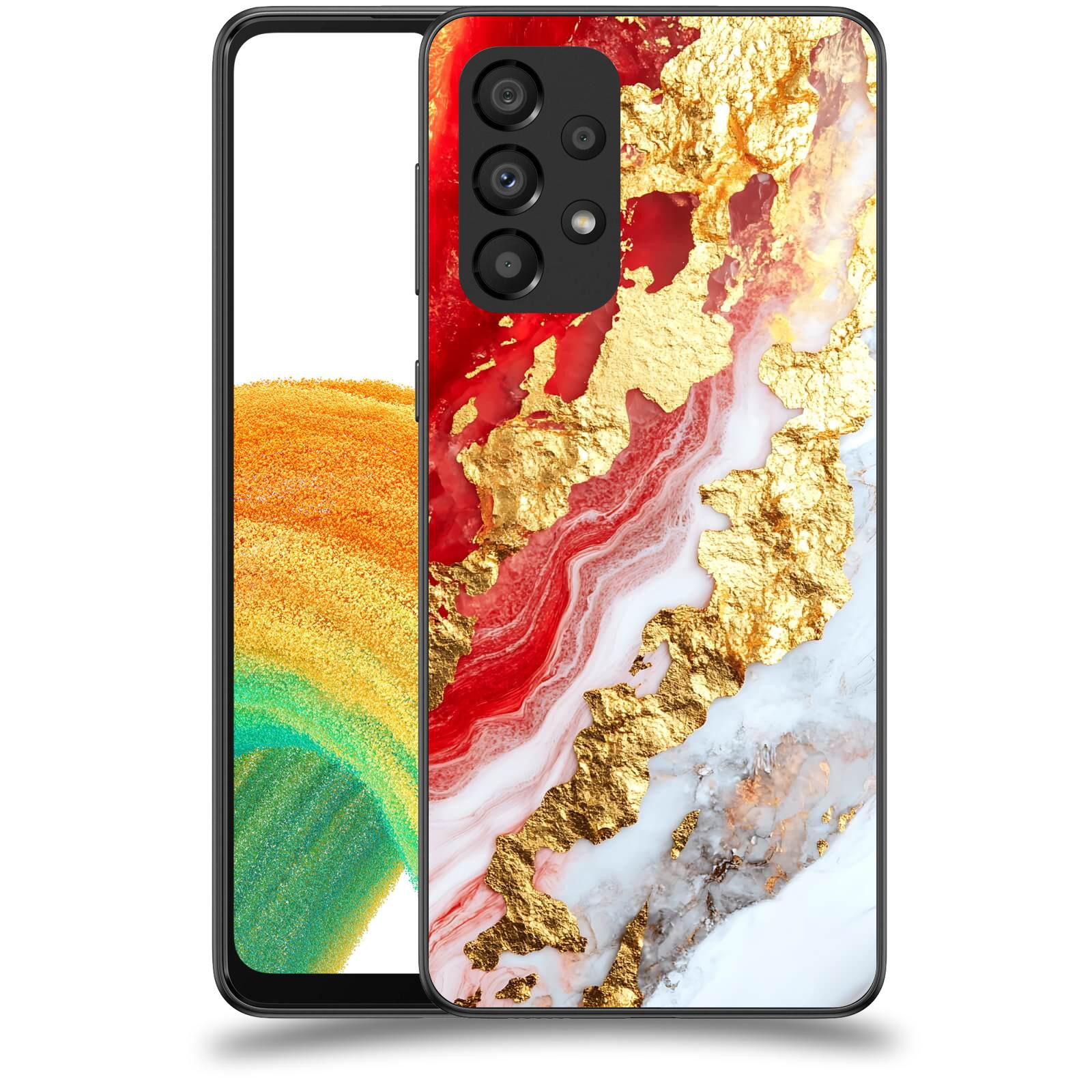 ACOVER Kryt na mobil Samsung Galaxy A33 5G A336 - Golden Blood II