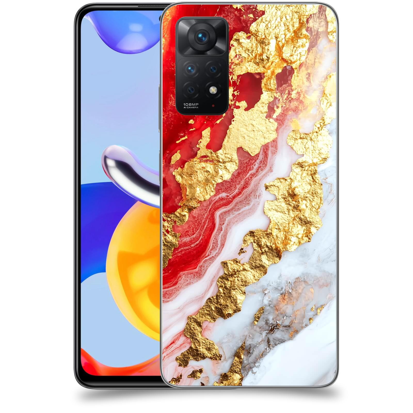 ACOVER Kryt na mobil Xiaomi Redmi Note 11 Pro - Golden Blood II