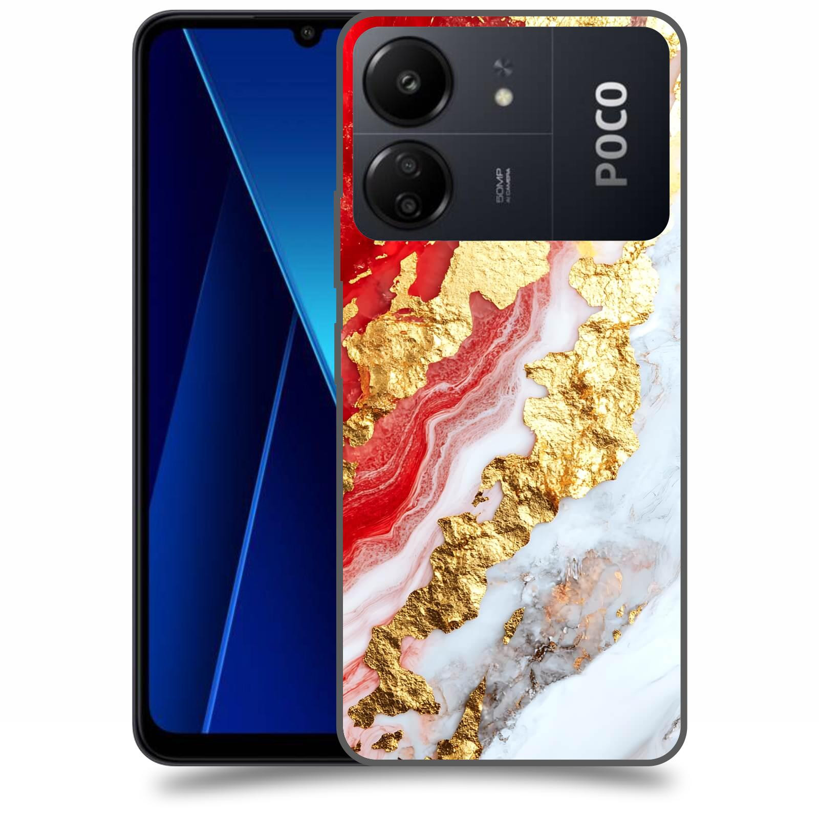 ACOVER Kryt na mobil Poco C65 - Golden Blood II