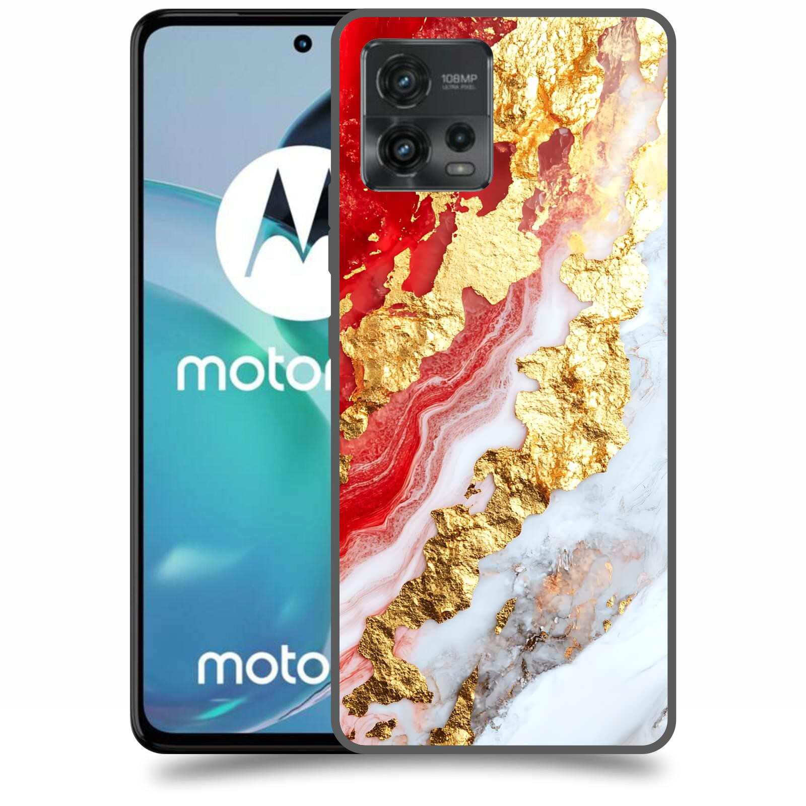 ACOVER Kryt na mobil Motorola Moto G72 - Golden Blood II