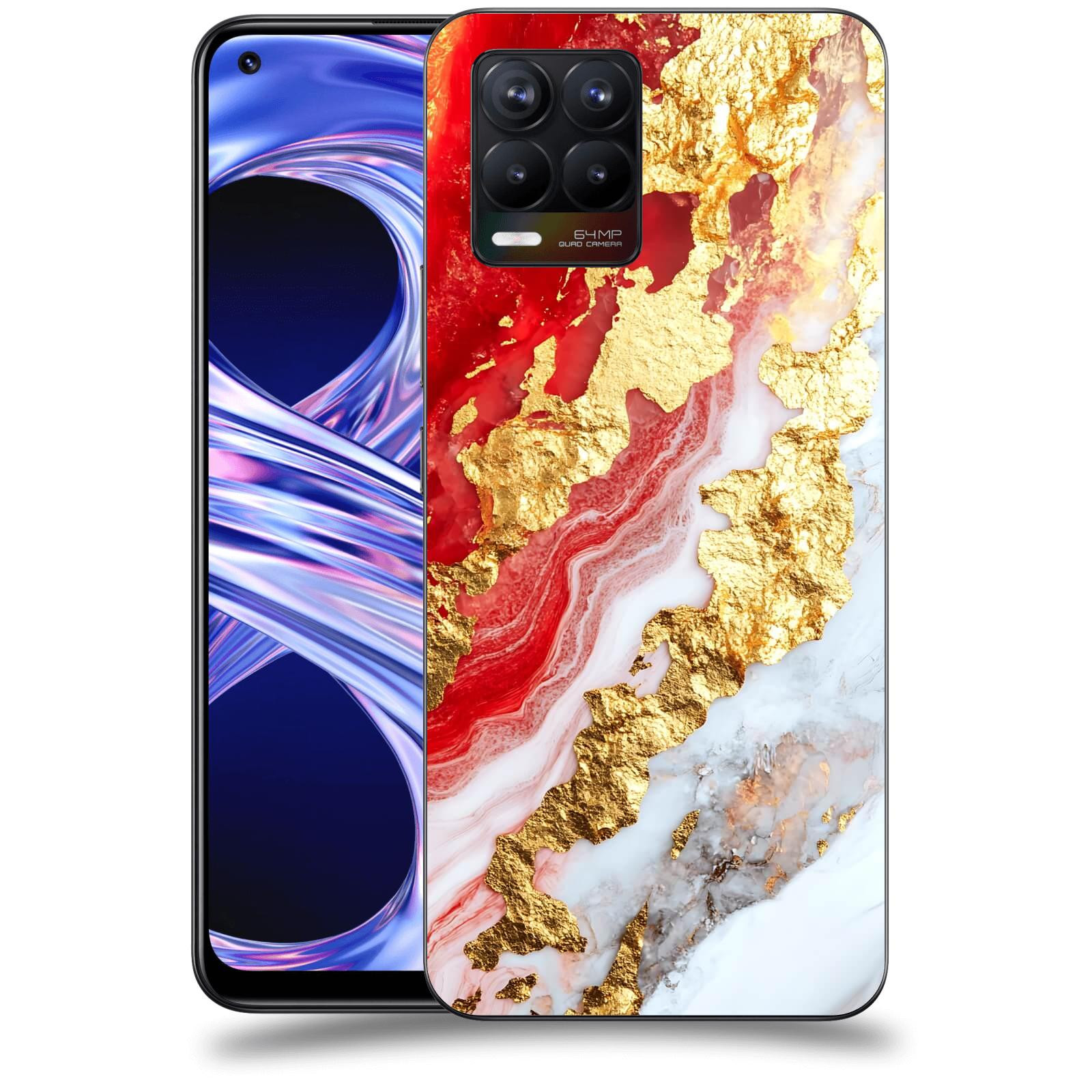 ACOVER Kryt na mobil Realme 8 - Golden Blood II