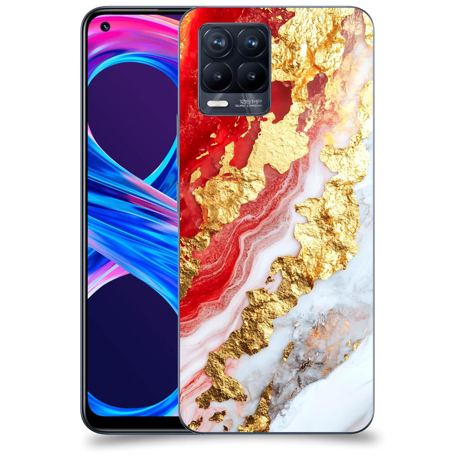 ACOVER Kryt na mobil Realme 8 Pro - Golden Blood II