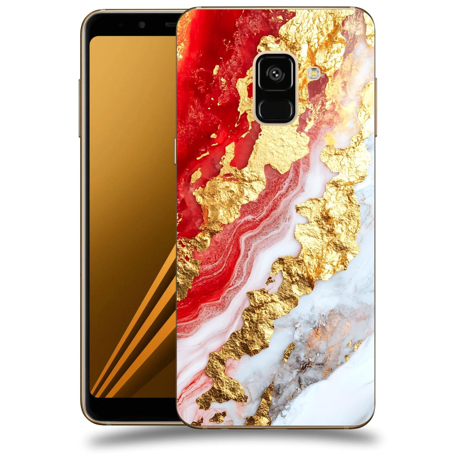 ACOVER Kryt na mobil Samsung Galaxy A8 2018 A530F - Golden Blood II