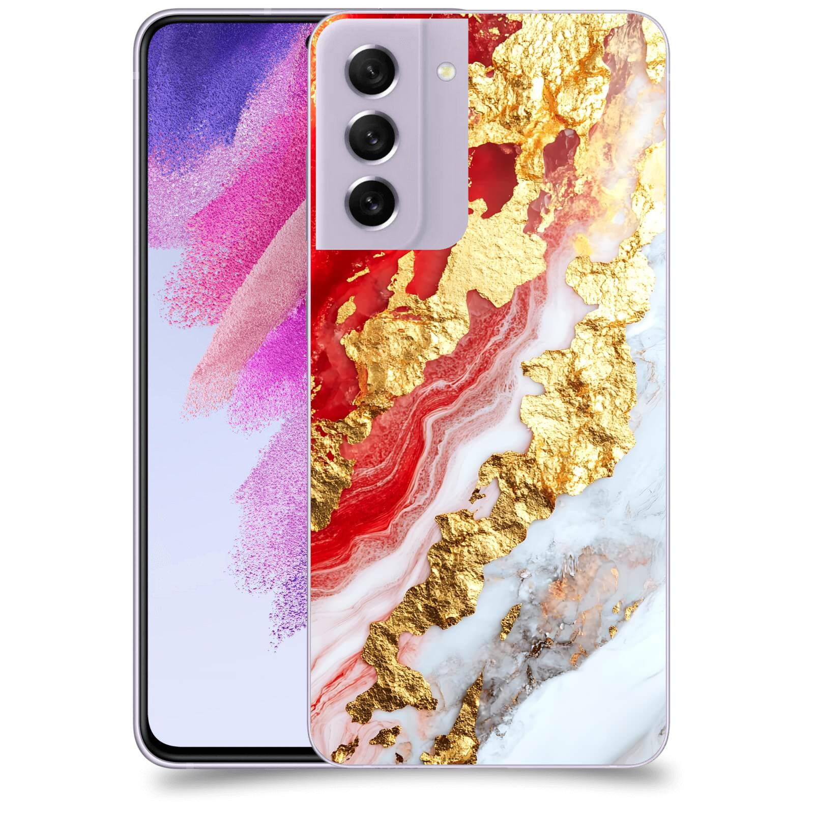 ACOVER Kryt na mobil Samsung Galaxy S21 FE 5G - Golden Blood II