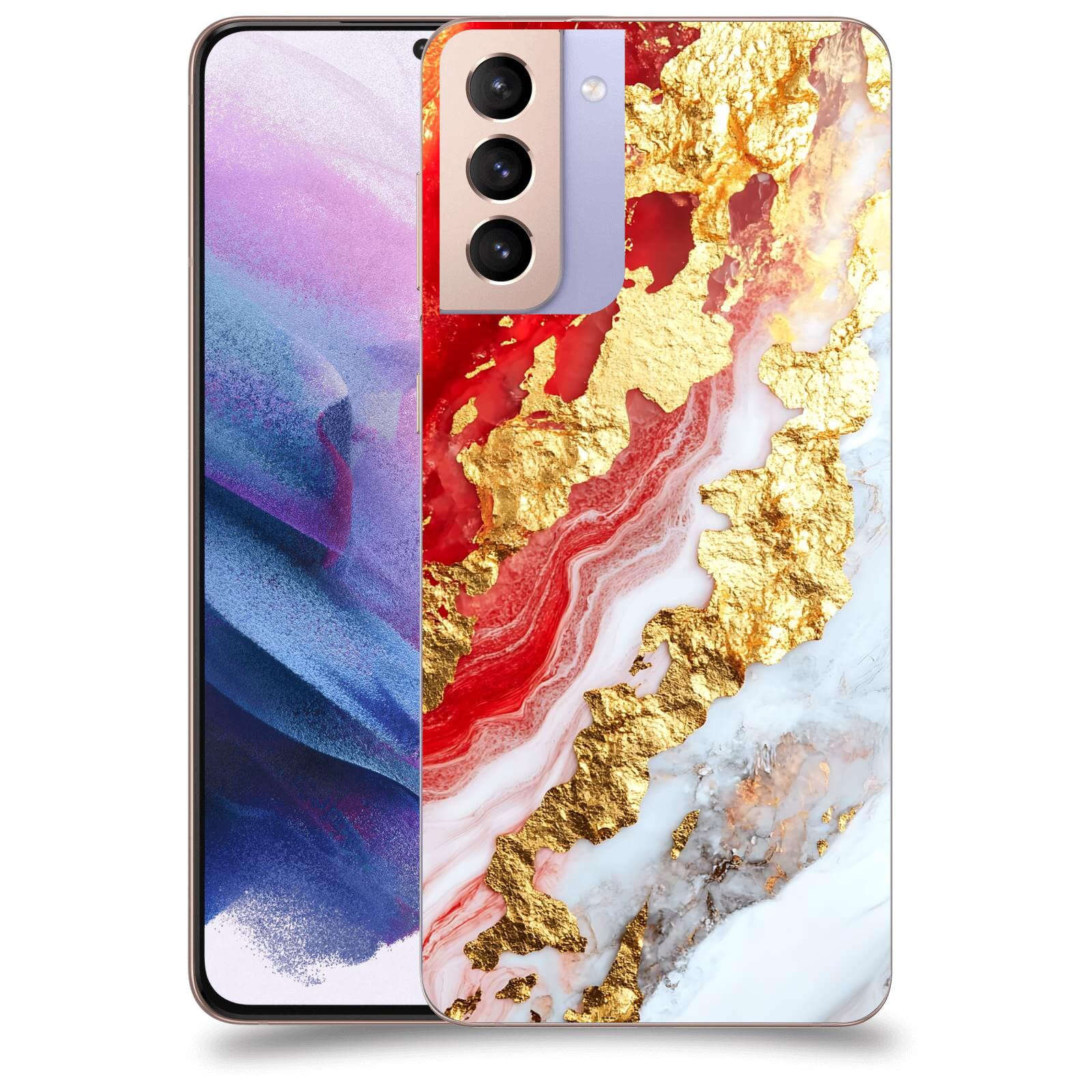 ACOVER Kryt na mobil Samsung Galaxy S21+ G996F - Golden Blood II