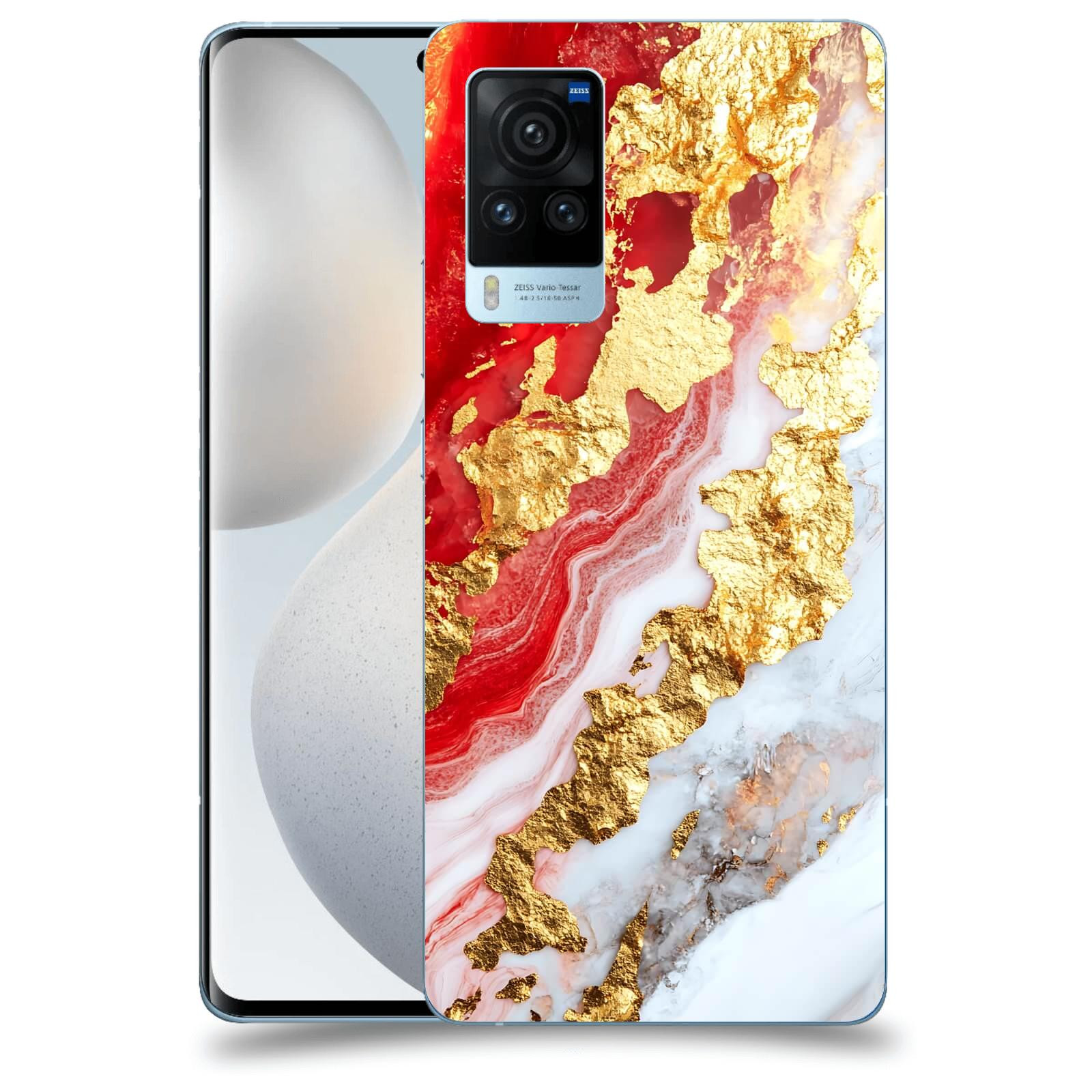ACOVER Kryt na mobil Vivo X60 Pro 5G - Golden Blood II