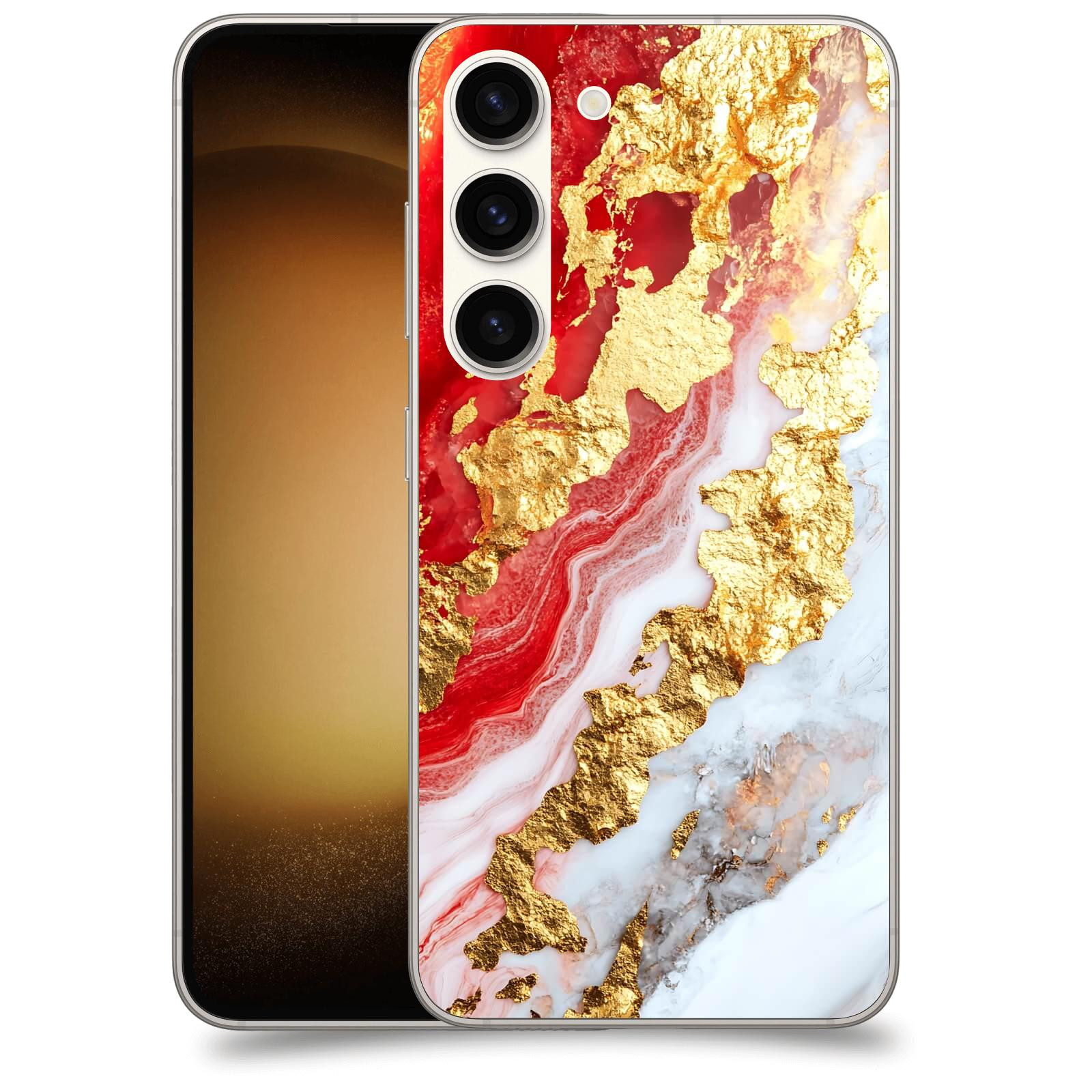 ACOVER Kryt na mobil Samsung Galaxy S23 5G - Golden Blood II