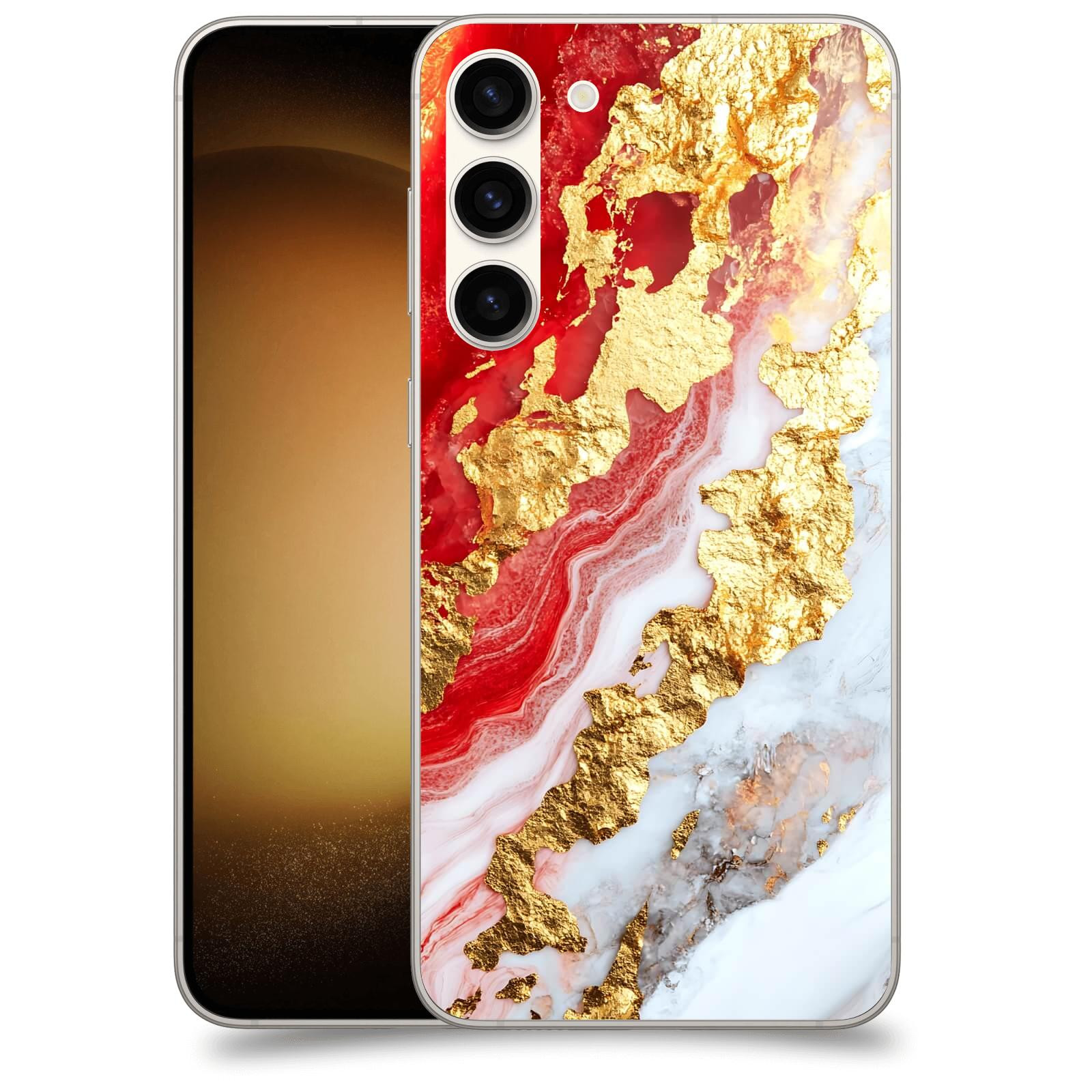 ACOVER Kryt na mobil Samsung Galaxy S23+ 5G - Golden Blood II