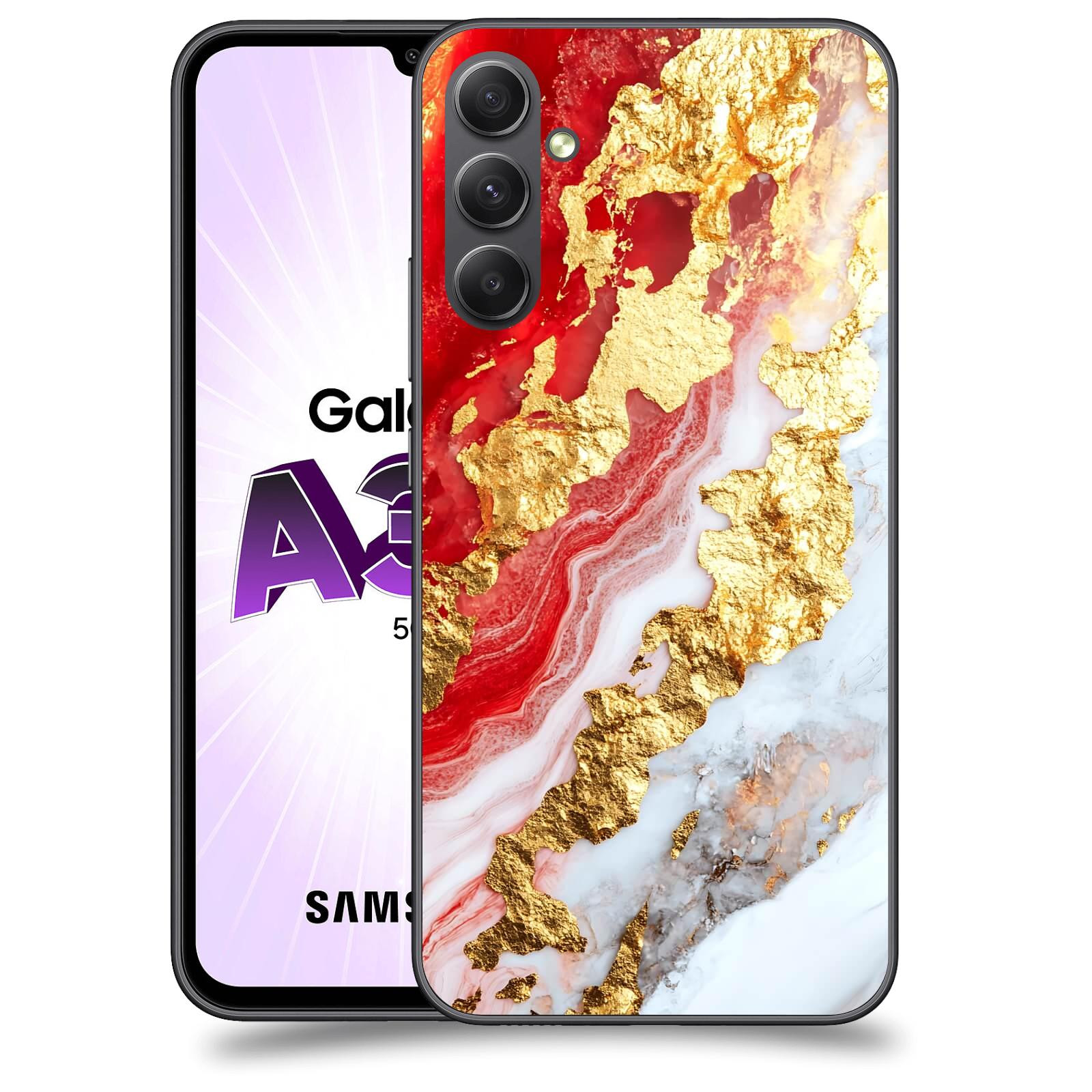 ACOVER Kryt na mobil Samsung Galaxy A34 - Golden Blood II