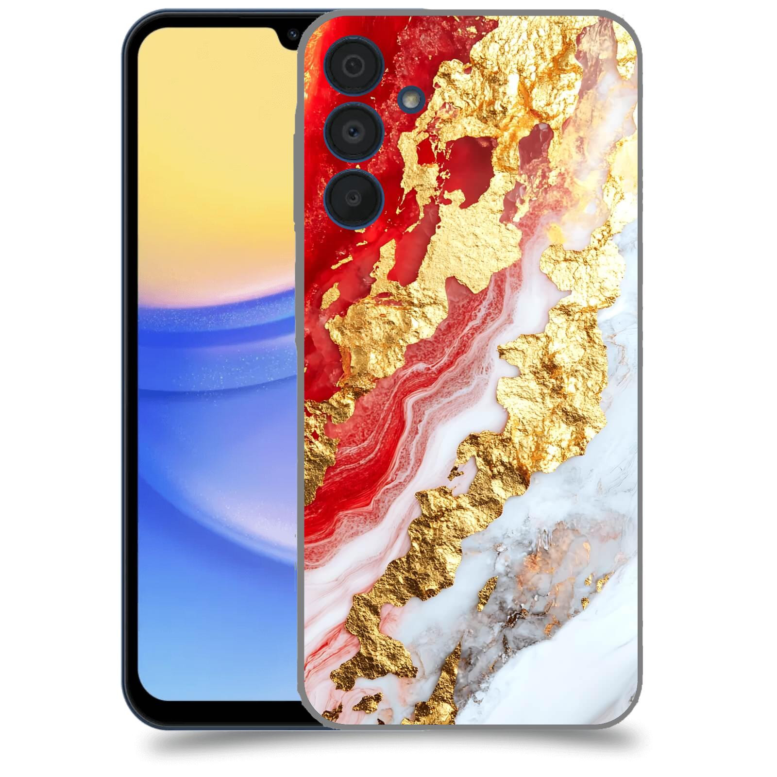ACOVER Kryt na mobil Samsung Galaxy A15 5G - Golden Blood II