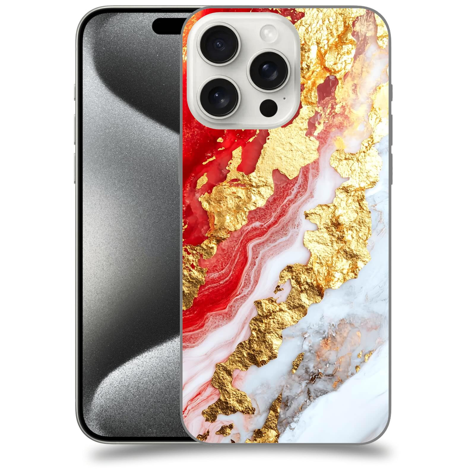 ACOVER Kryt na mobil Apple iPhone 15 pro max - Golden Blood II