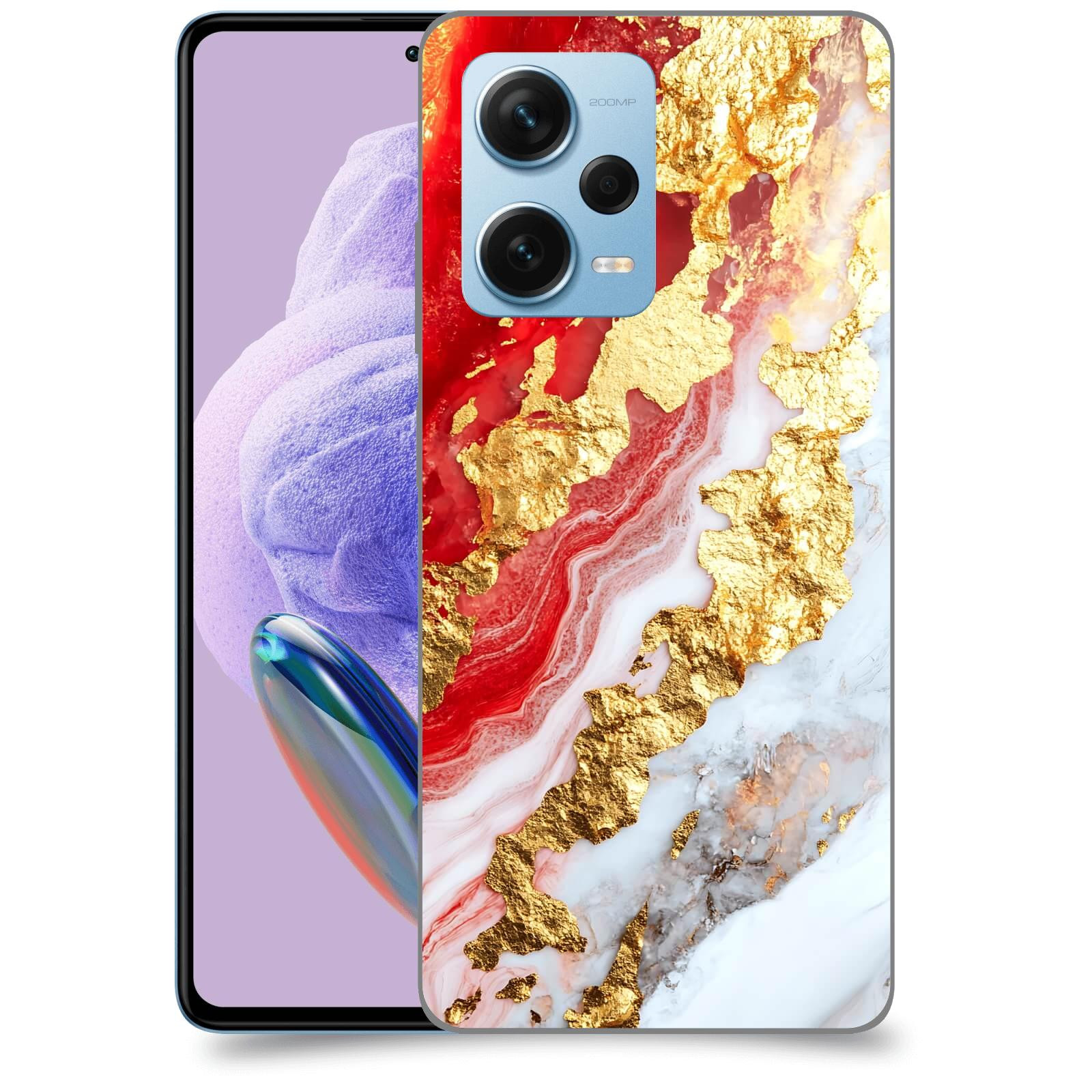 ACOVER Kryt na mobil Xiaomi Redmi Note 12 Pro+ 5G - Golden Blood II