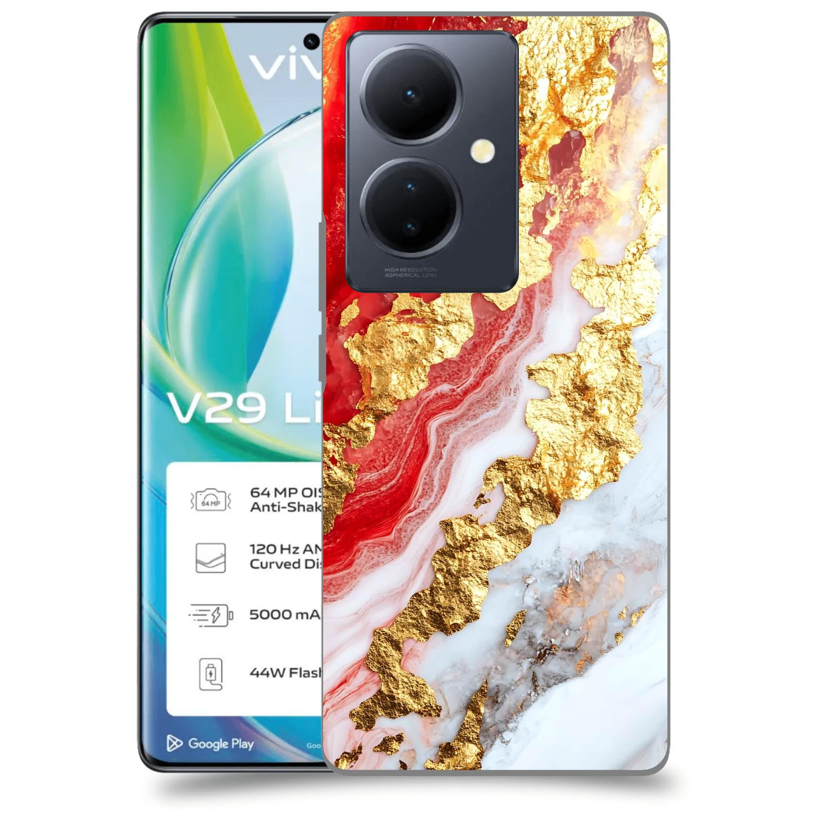 ACOVER Kryt na mobil VIVO V29 Lite 5G - Golden Blood II