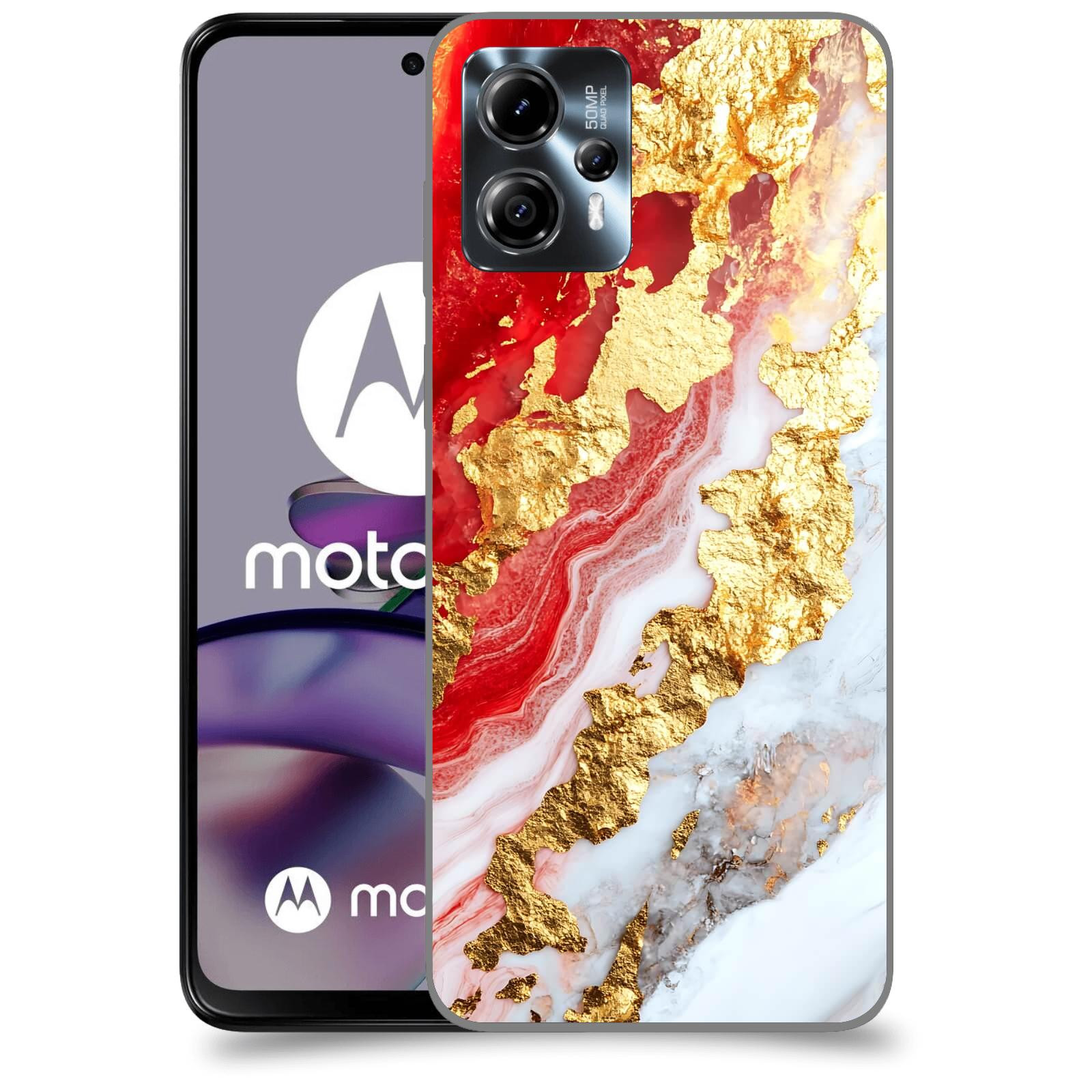 ACOVER Kryt na mobil Motorola Moto G13 - Golden Blood II