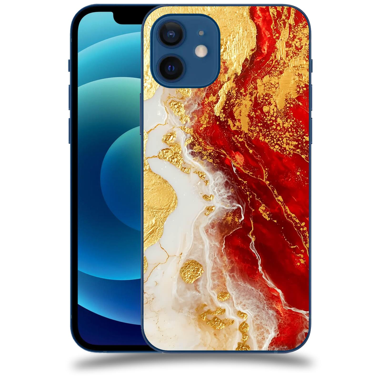 ACOVER Kryt na mobil Apple iPhone 12 - Golden Blood III