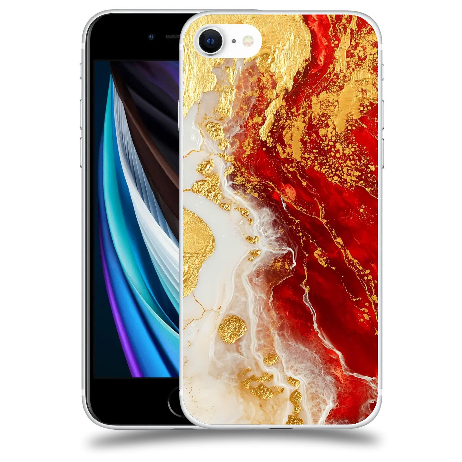 ACOVER Kryt na mobil Apple iPhone SE 2020 - Golden Blood III