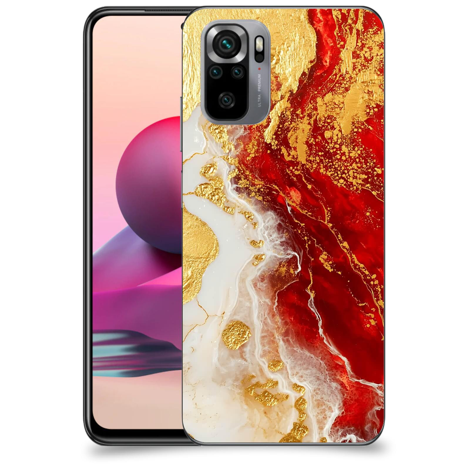 ACOVER Kryt na mobil Xiaomi Redmi Note 10S - Golden Blood III