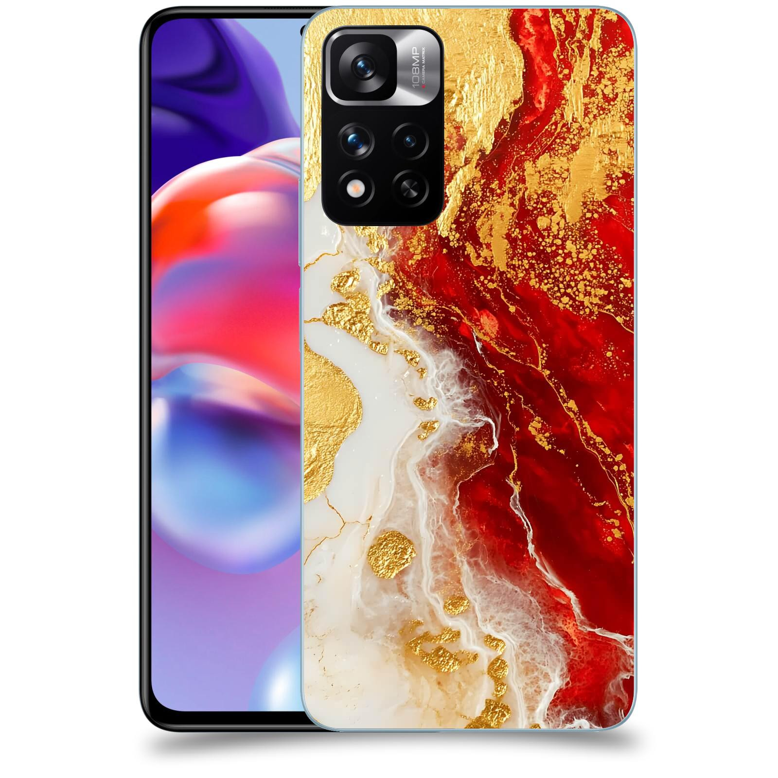ACOVER Kryt na mobil Xiaomi Redmi Note 11 Pro+ 5G - Golden Blood III
