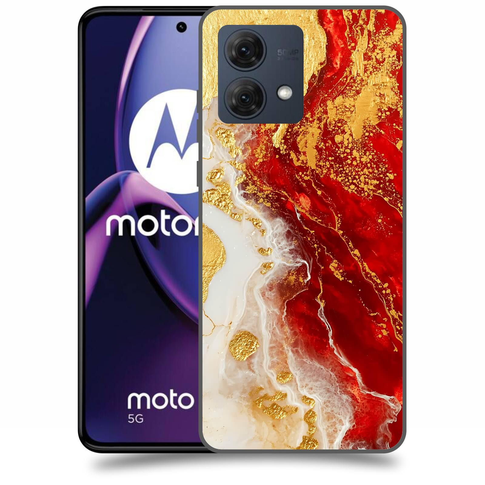 ACOVER Kryt na mobil Motorola Moto G84 5G - Golden Blood III