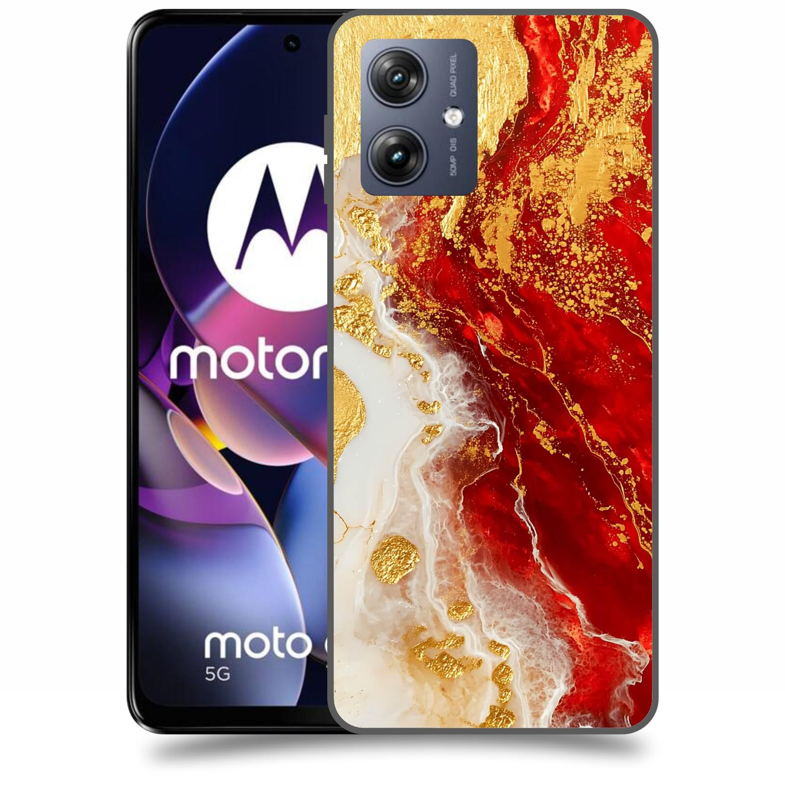 ACOVER Kryt na mobil Motorola Moto G54 5G - Golden Blood III