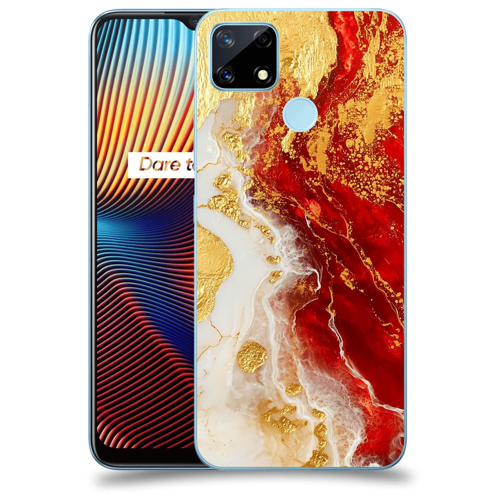 ACOVER Kryt na mobil Realme 7i - Golden Blood III