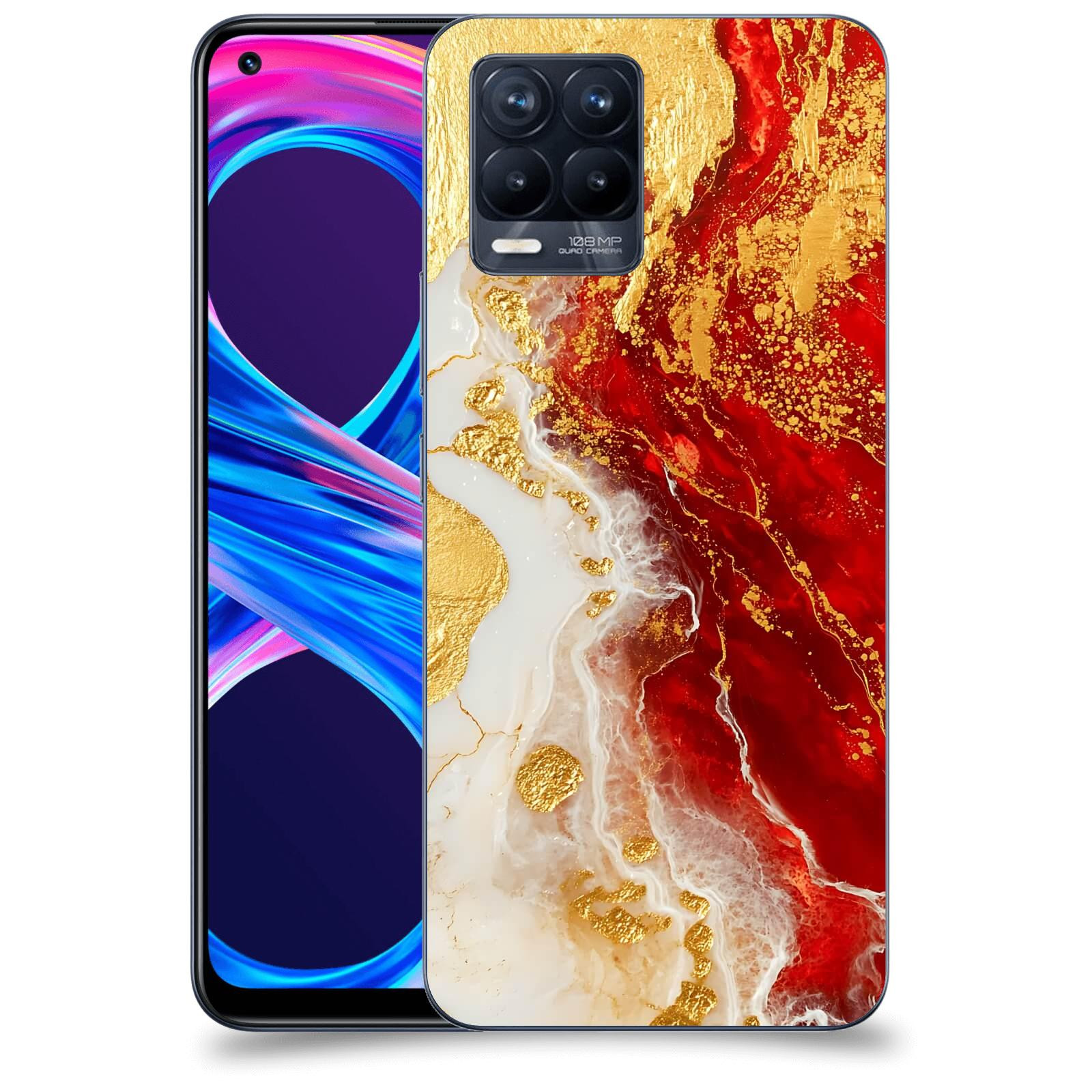 ACOVER Kryt na mobil Realme 8 Pro - Golden Blood III