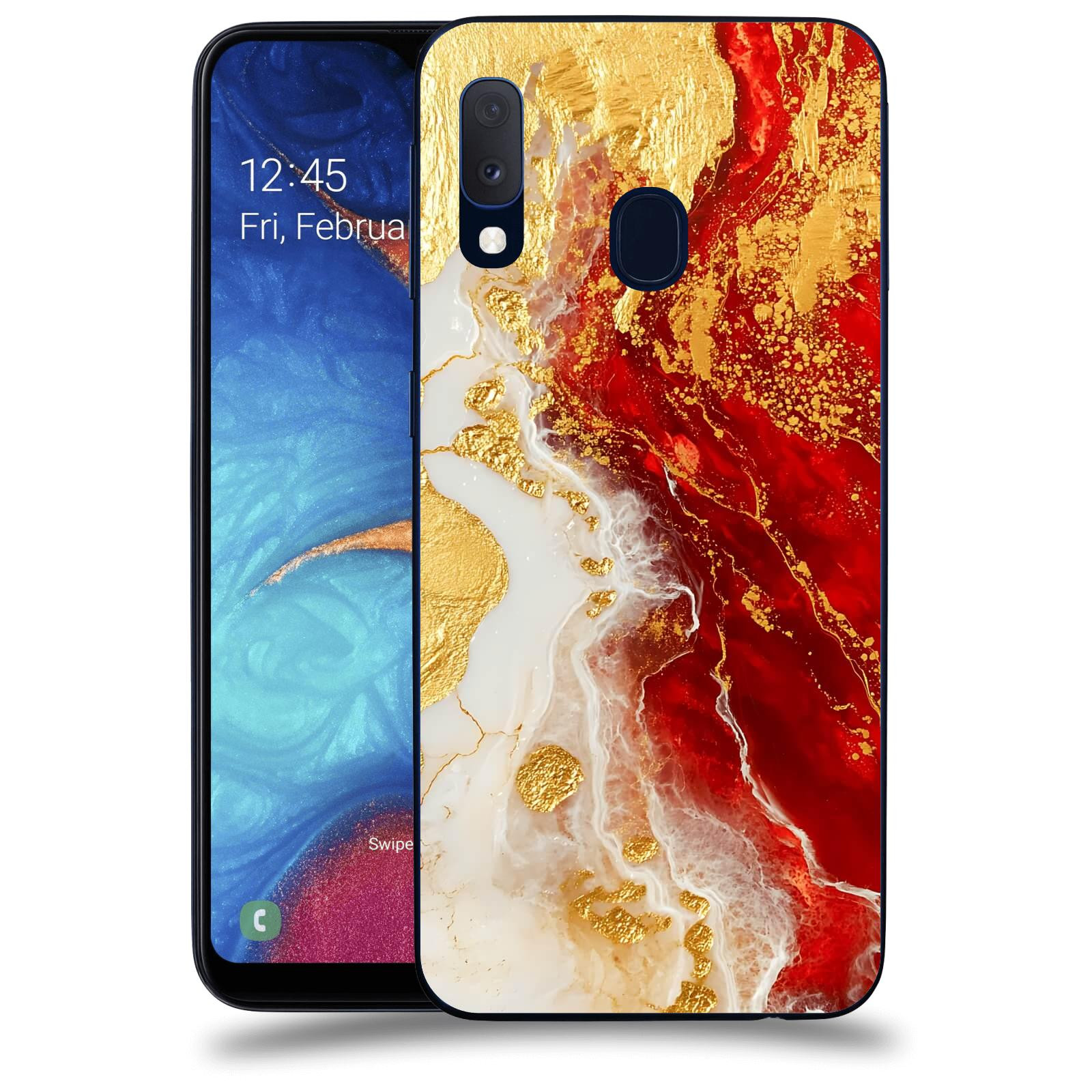 ACOVER Kryt na mobil Samsung Galaxy A20e A202F - Golden Blood III