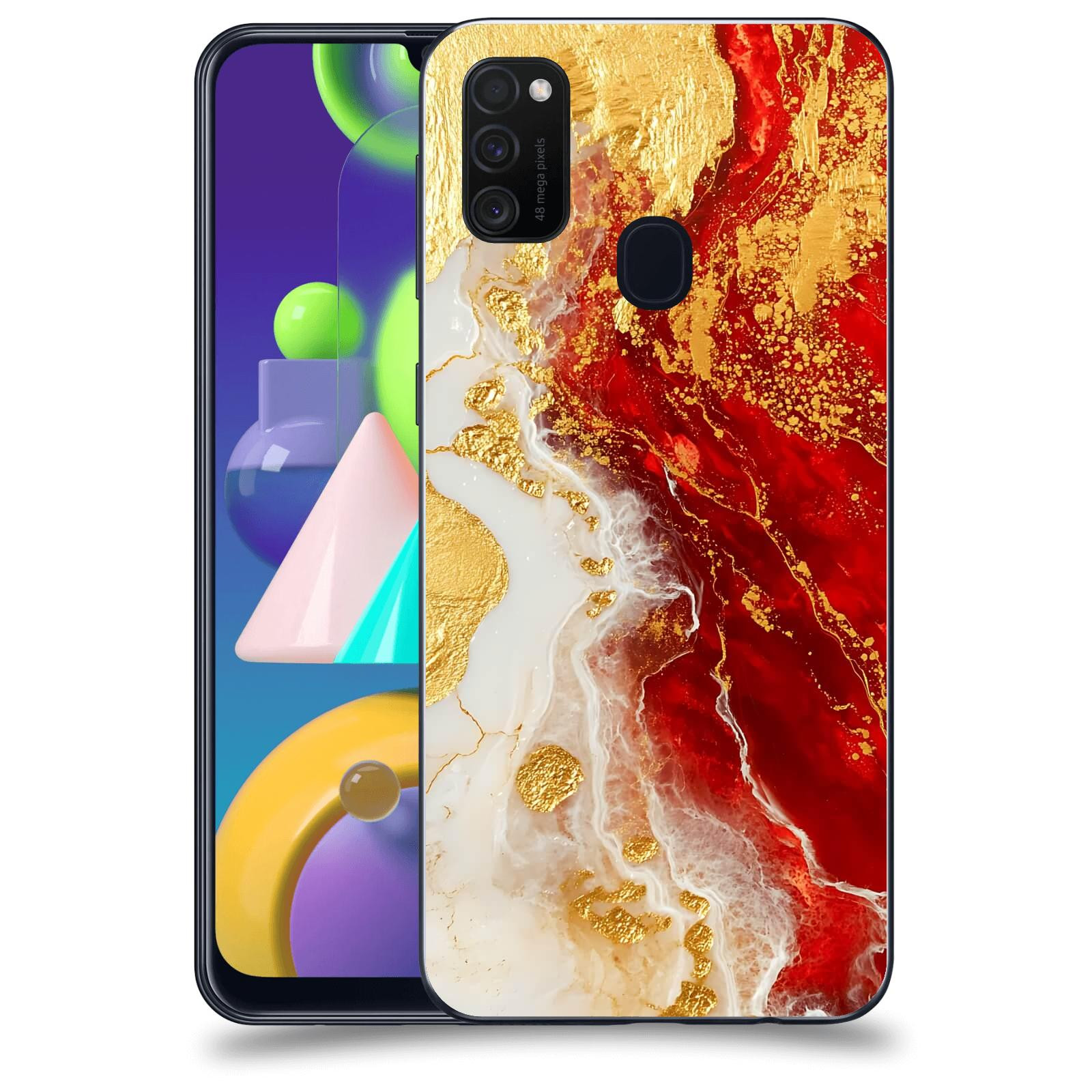 ACOVER Kryt na mobil Samsung Galaxy M21 M215F - Golden Blood III