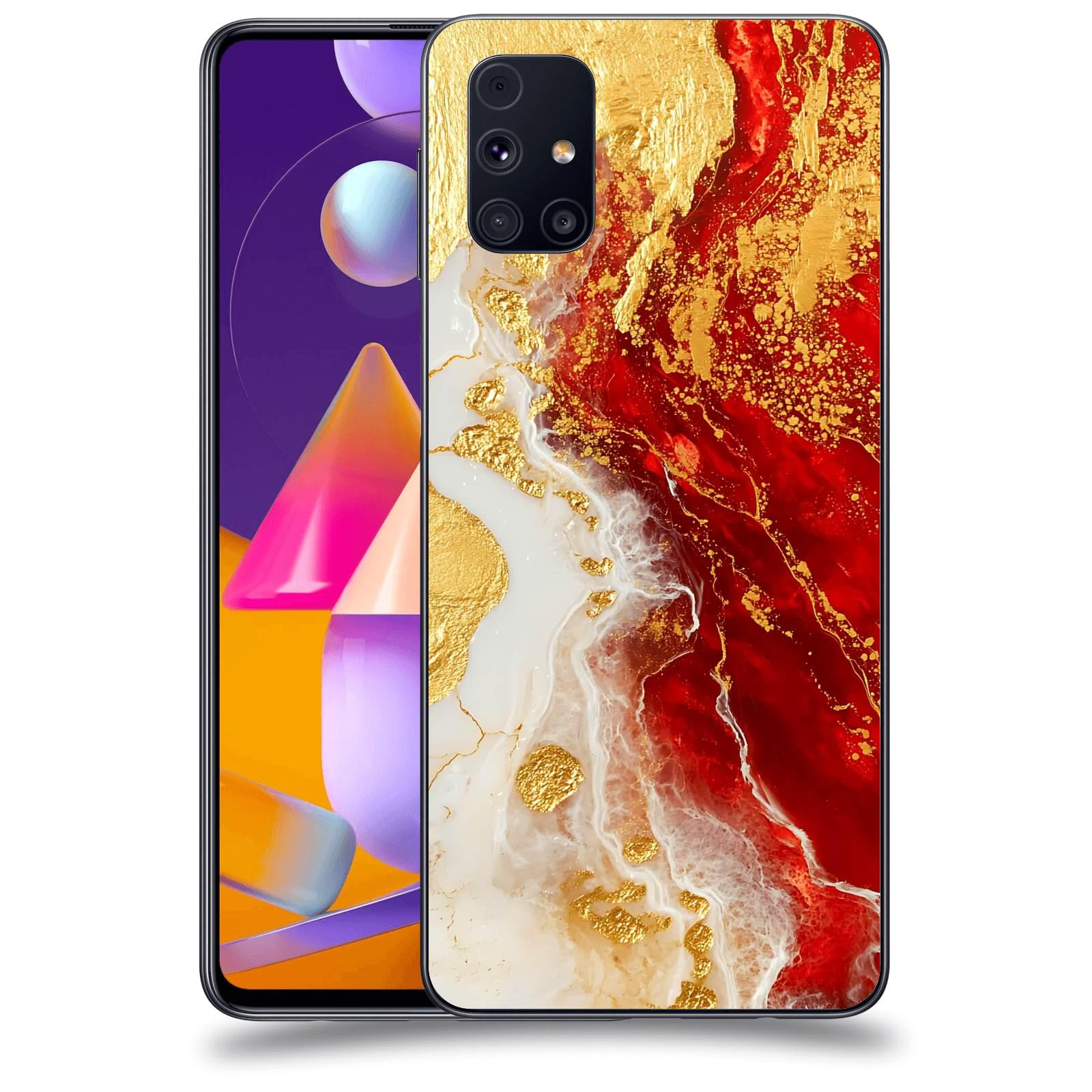 ACOVER Kryt na mobil Samsung Galaxy M31s - Golden Blood III