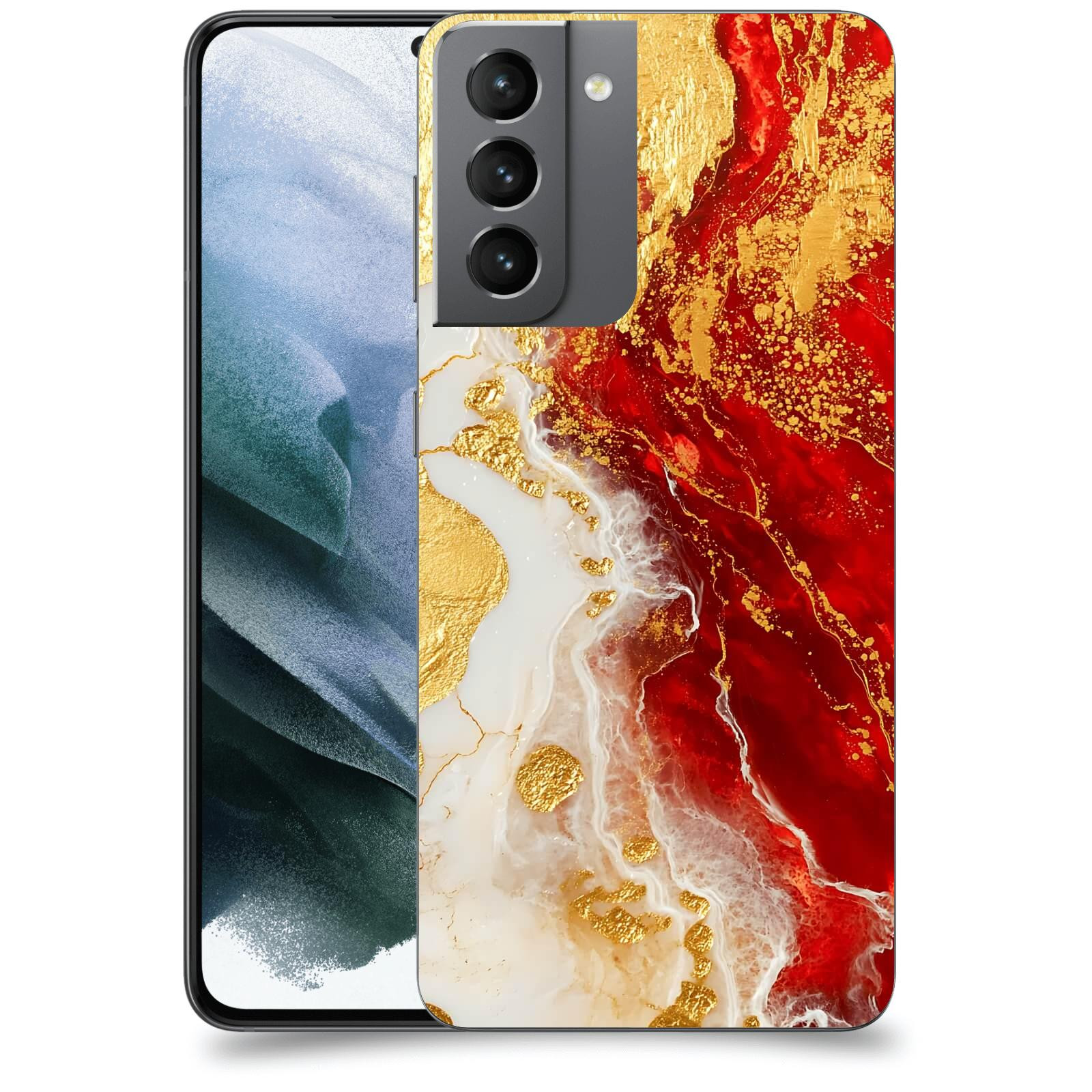ACOVER Kryt na mobil Samsung Galaxy S21 G991B - Golden Blood III