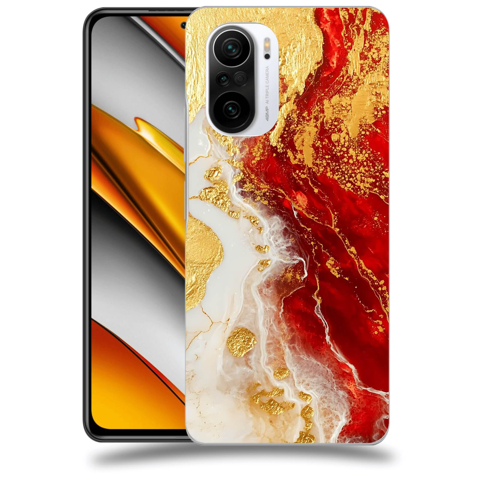 ACOVER Kryt na mobil Xiaomi Poco F3 - Golden Blood III