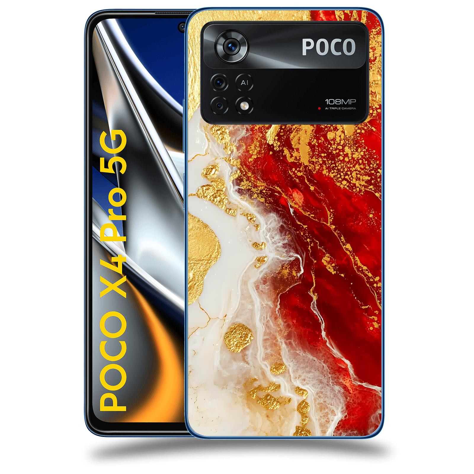 ACOVER Kryt na mobil Xiaomi Poco X4 Pro 5G - Golden Blood III