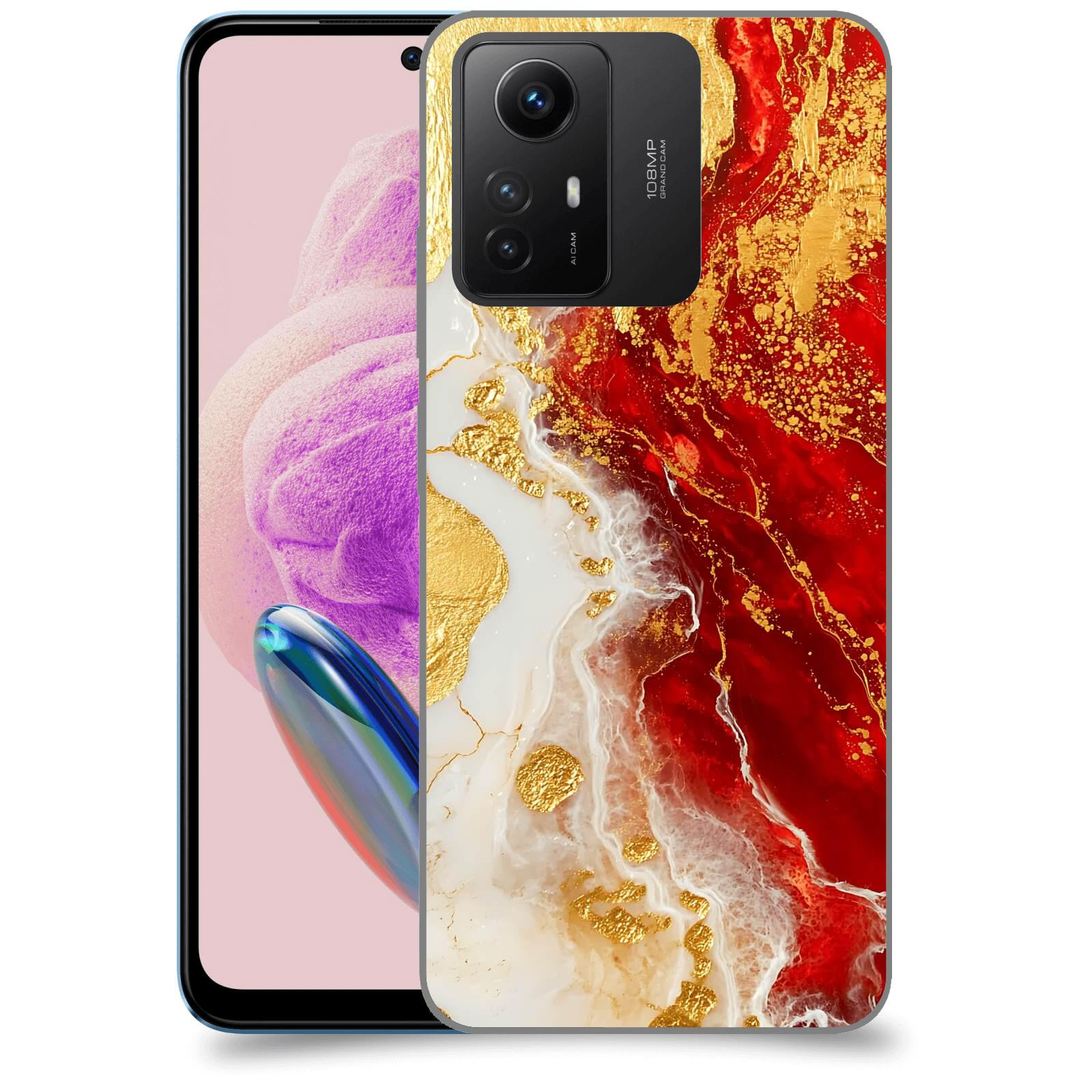 ACOVER Kryt na mobil Xiaomi Redmi Note 12S - Golden Blood III