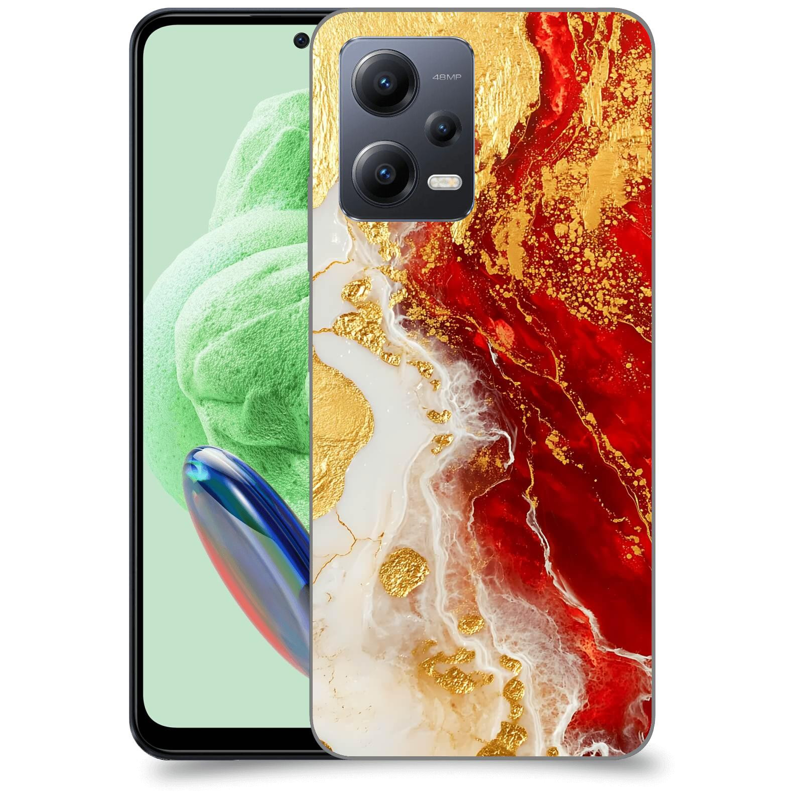 ACOVER Kryt na mobil Xiaomi Redmi Note 12 5G - Golden Blood III