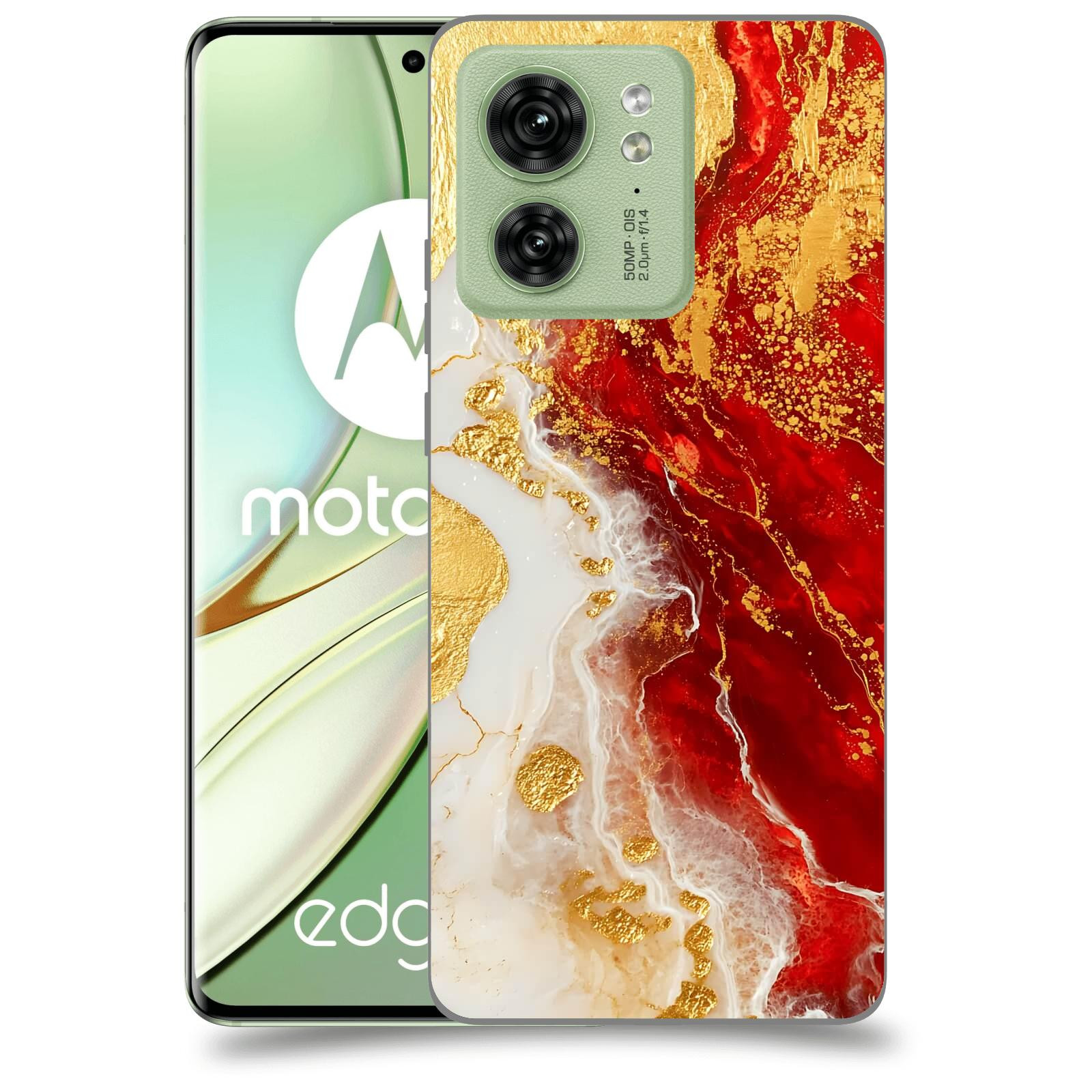 ACOVER Kryt na mobil Motorola EDGE 40 5G - Golden Blood III