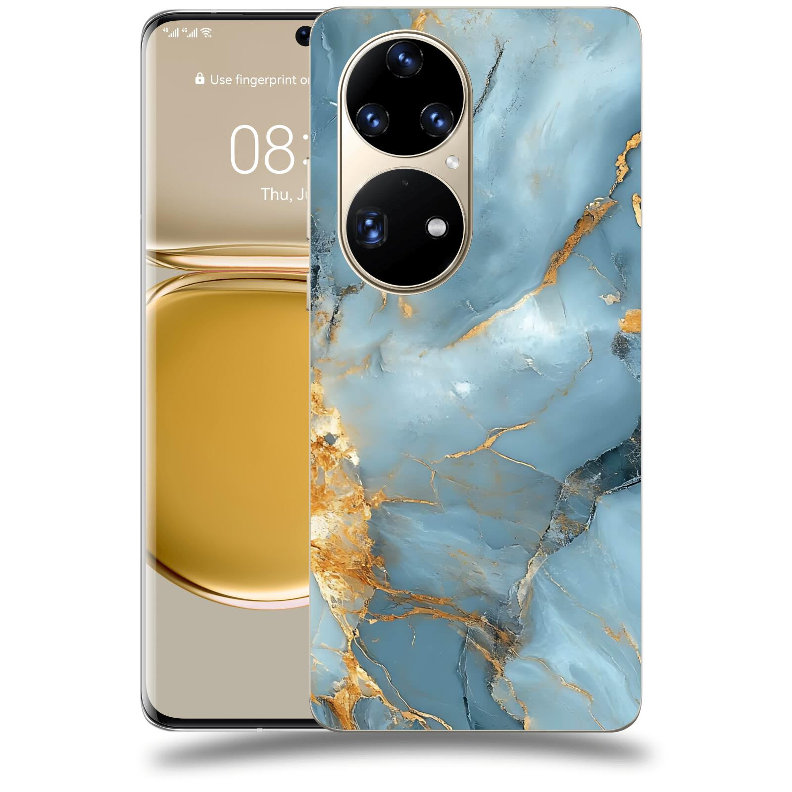 ACOVER Kryt na mobil Huawei P50 - Ice Marble I